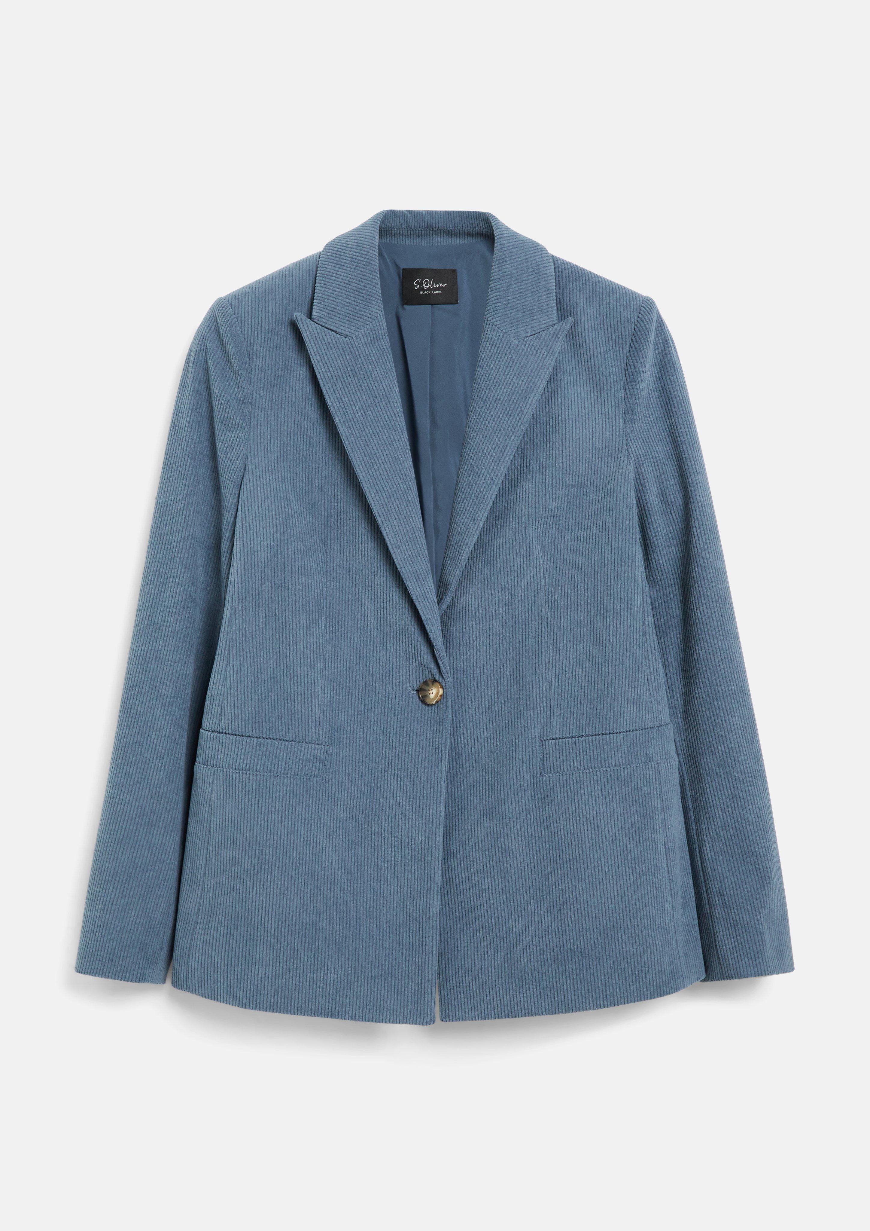 Cord-Blazer in Farbe blau von s.Oliver BLACK LABEL