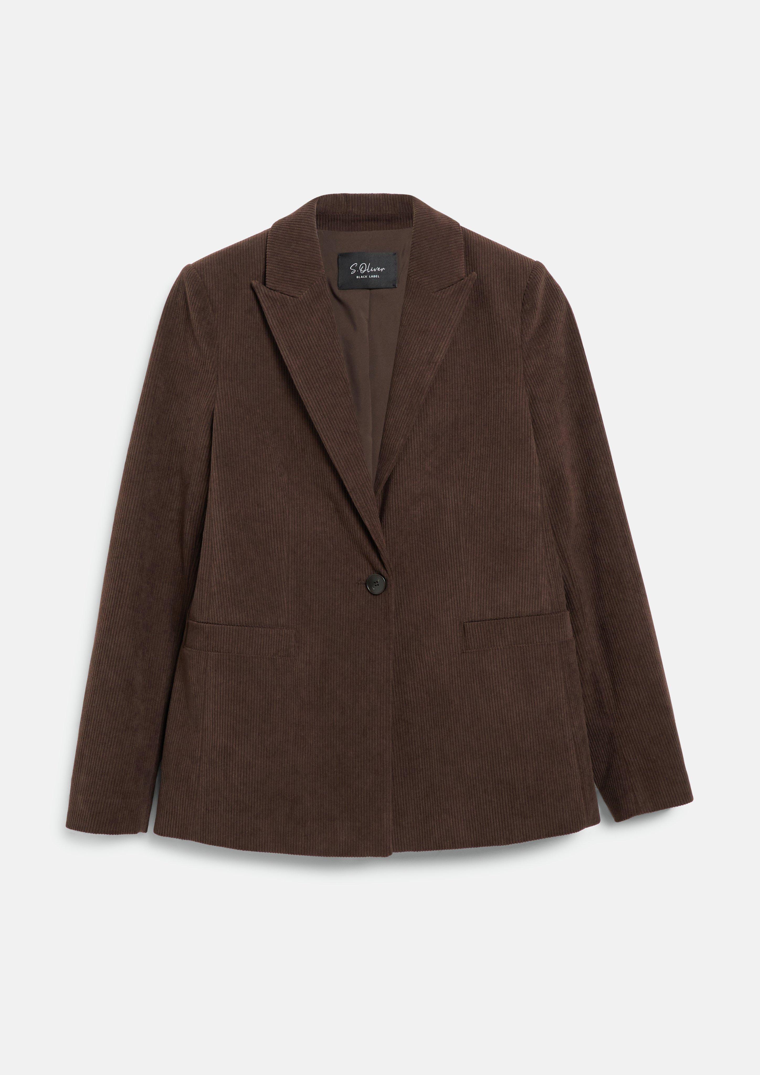 Damen Cord-Blazer in braun von s.Oliver BLACK LABEL