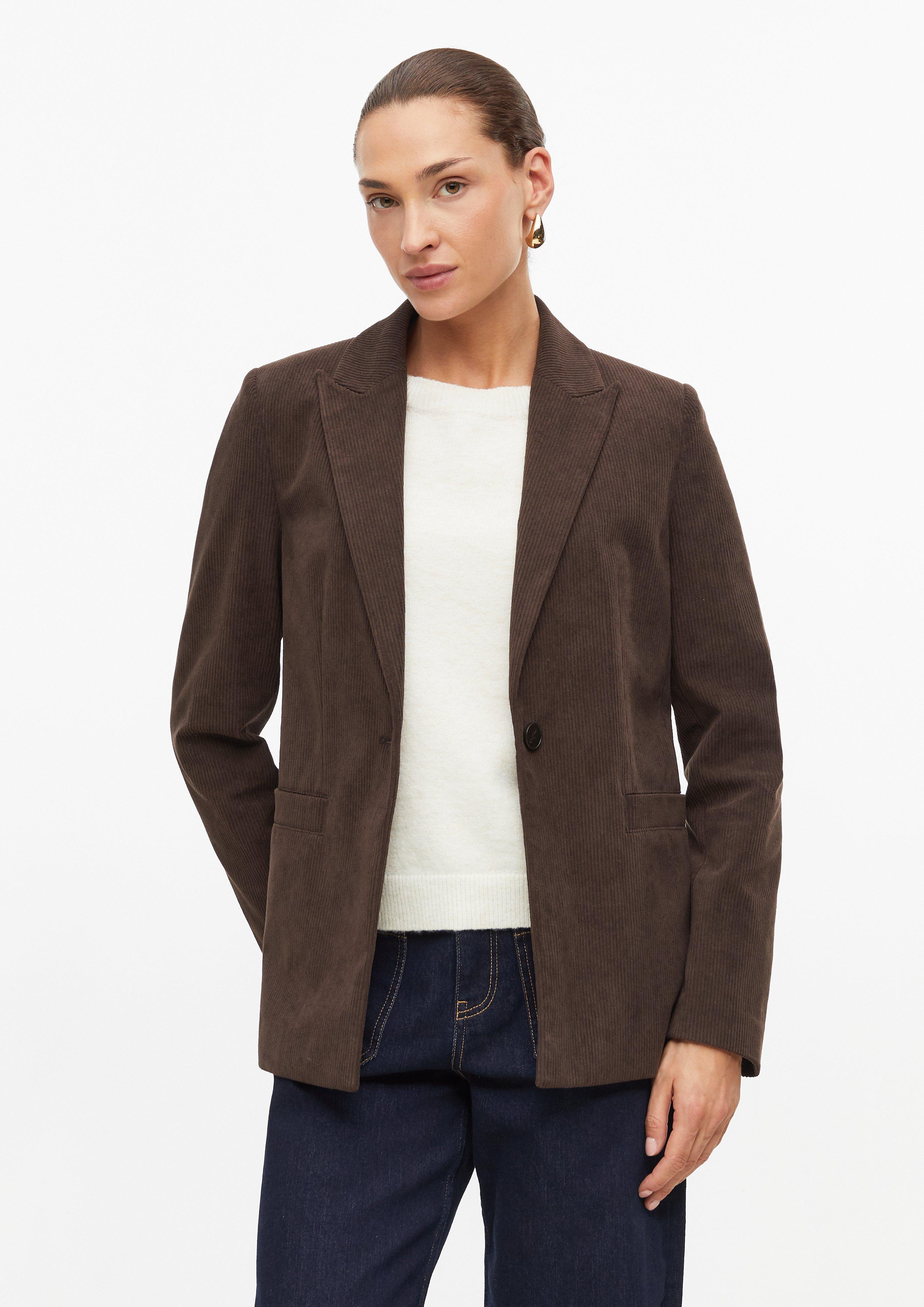 Corduroy Blazer in dark brown by s.Oliver BLACK LABEL