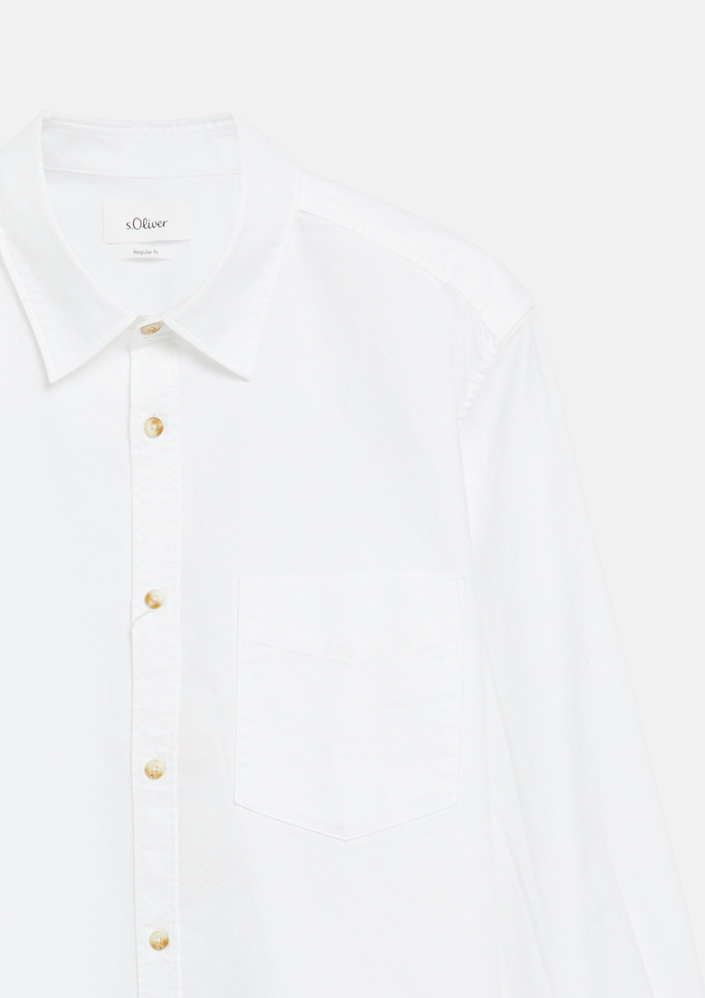 Men Shirt in white by s.Oliver