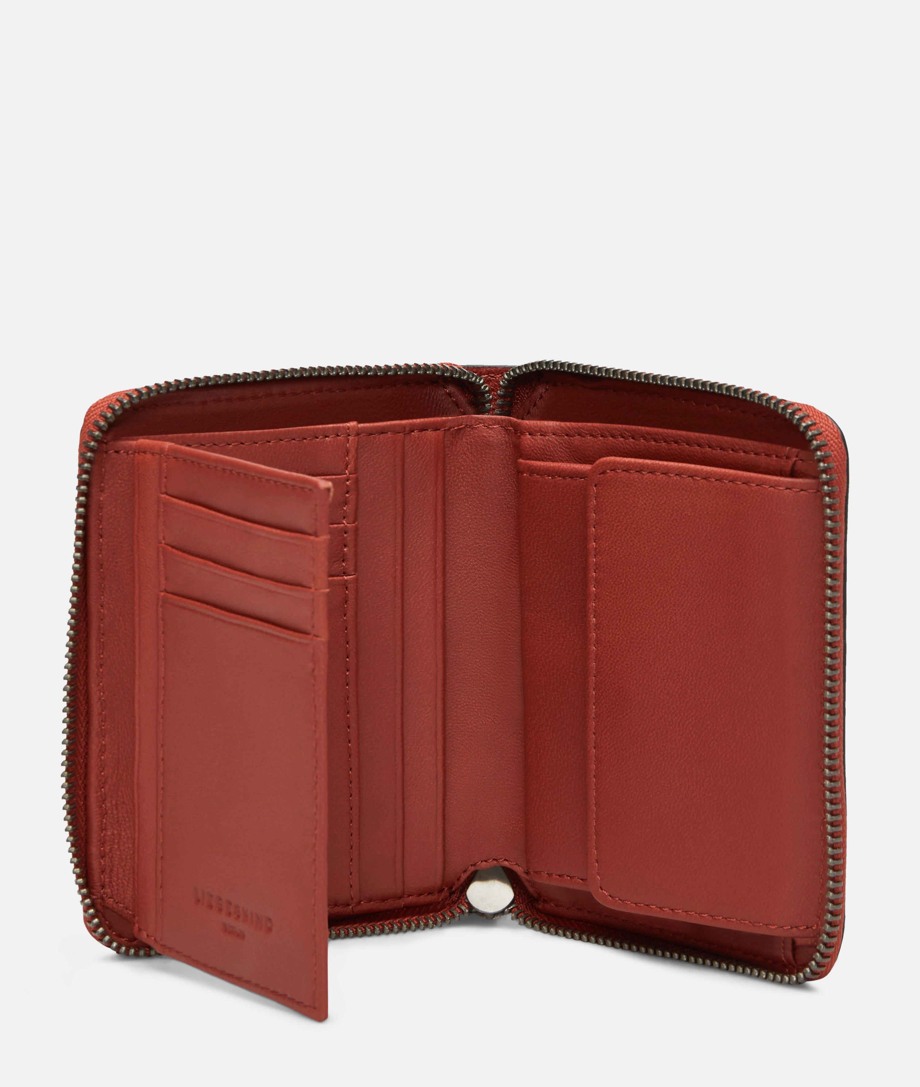 Wallet in red & blue