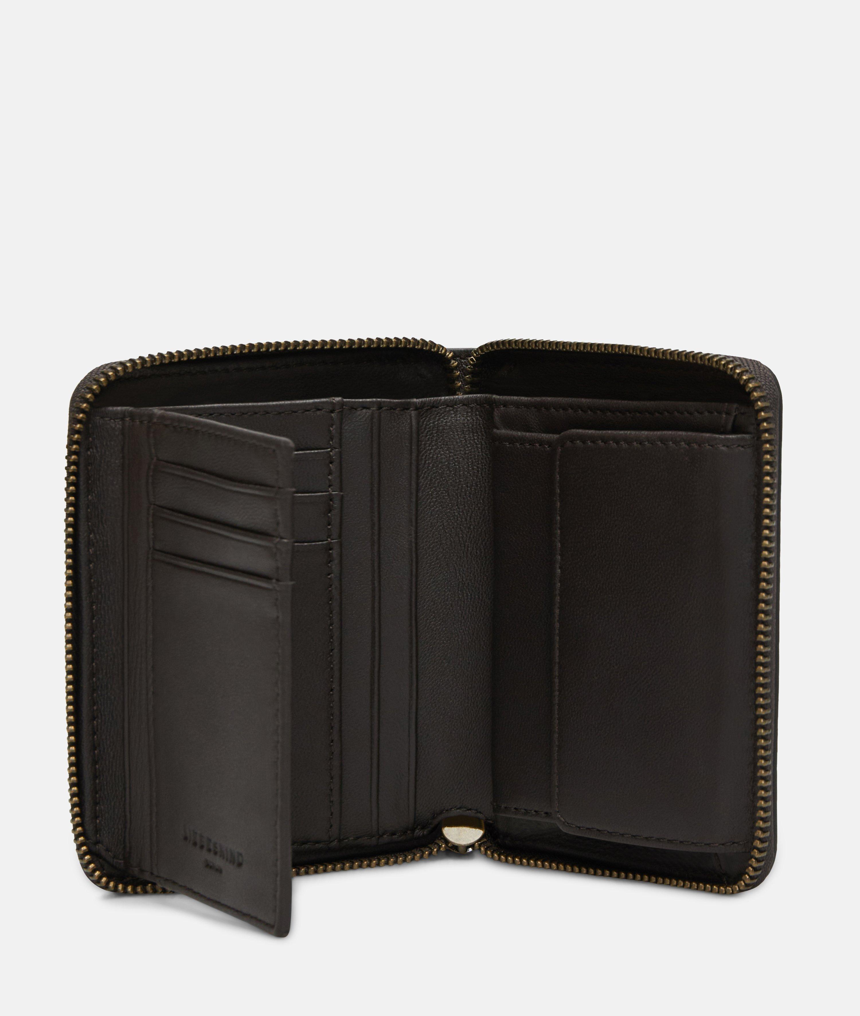 Wallet in brown & blue