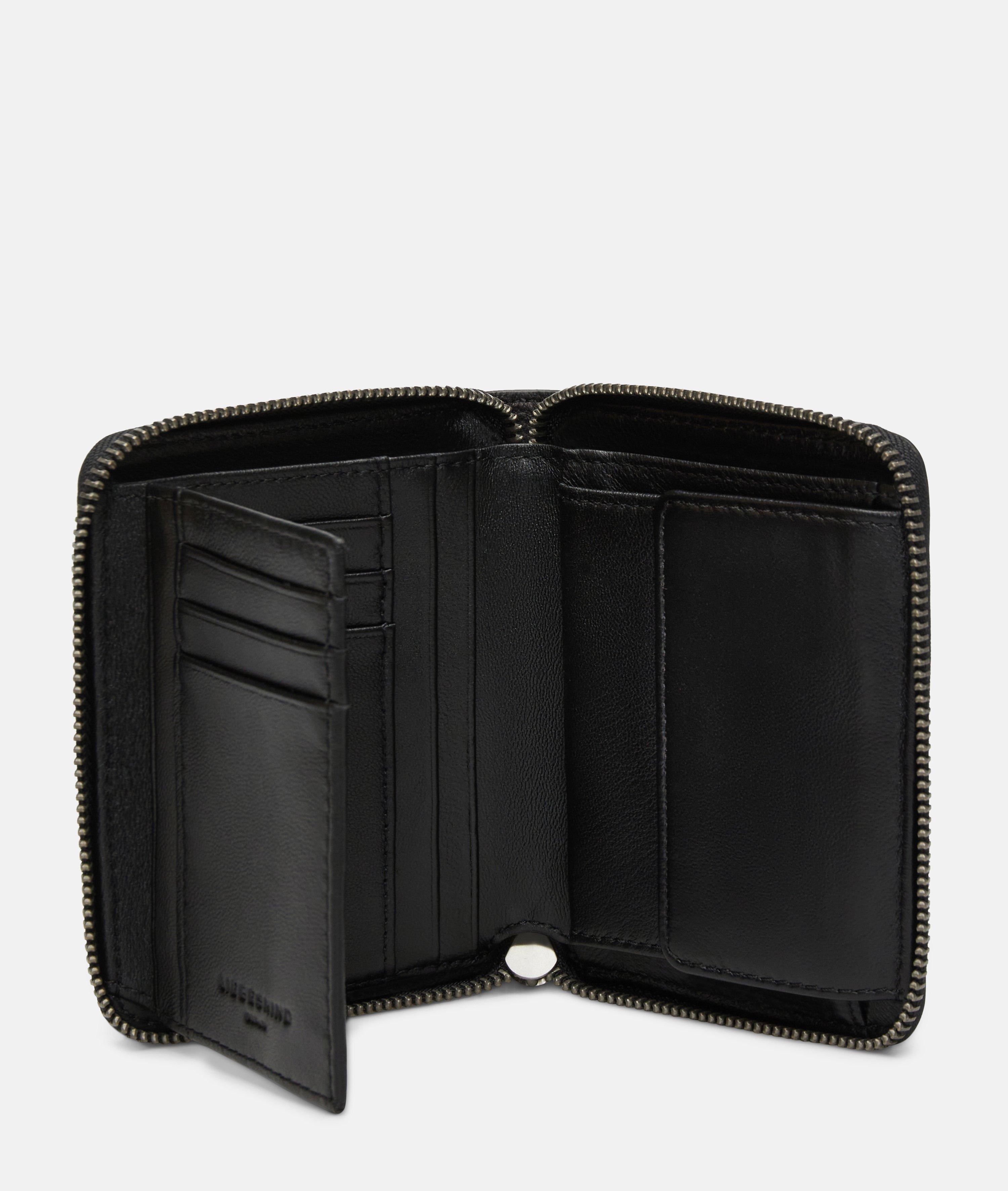 Wallet in black & blue