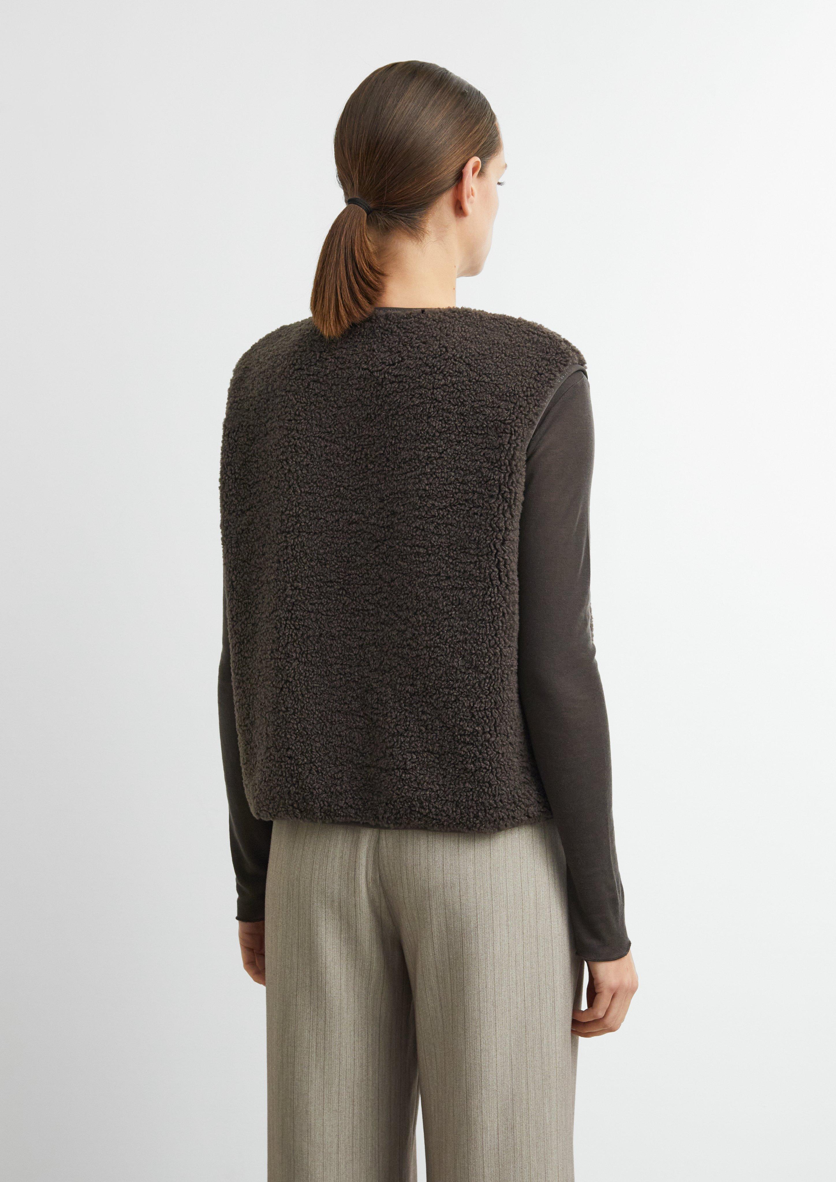 Outdoor waistcoat in brown by COMMA