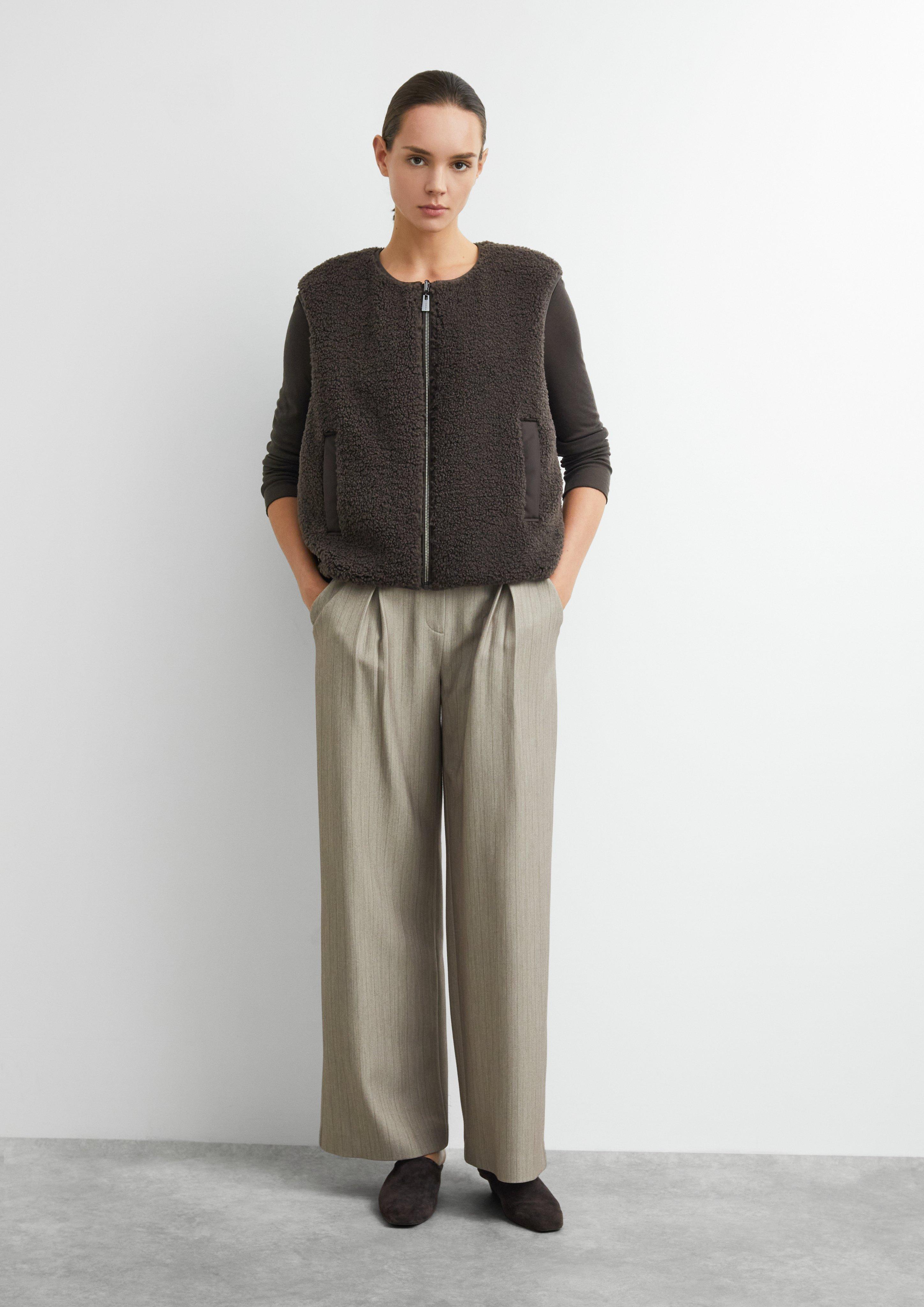 Outdoor waistcoat in brown by COMMA