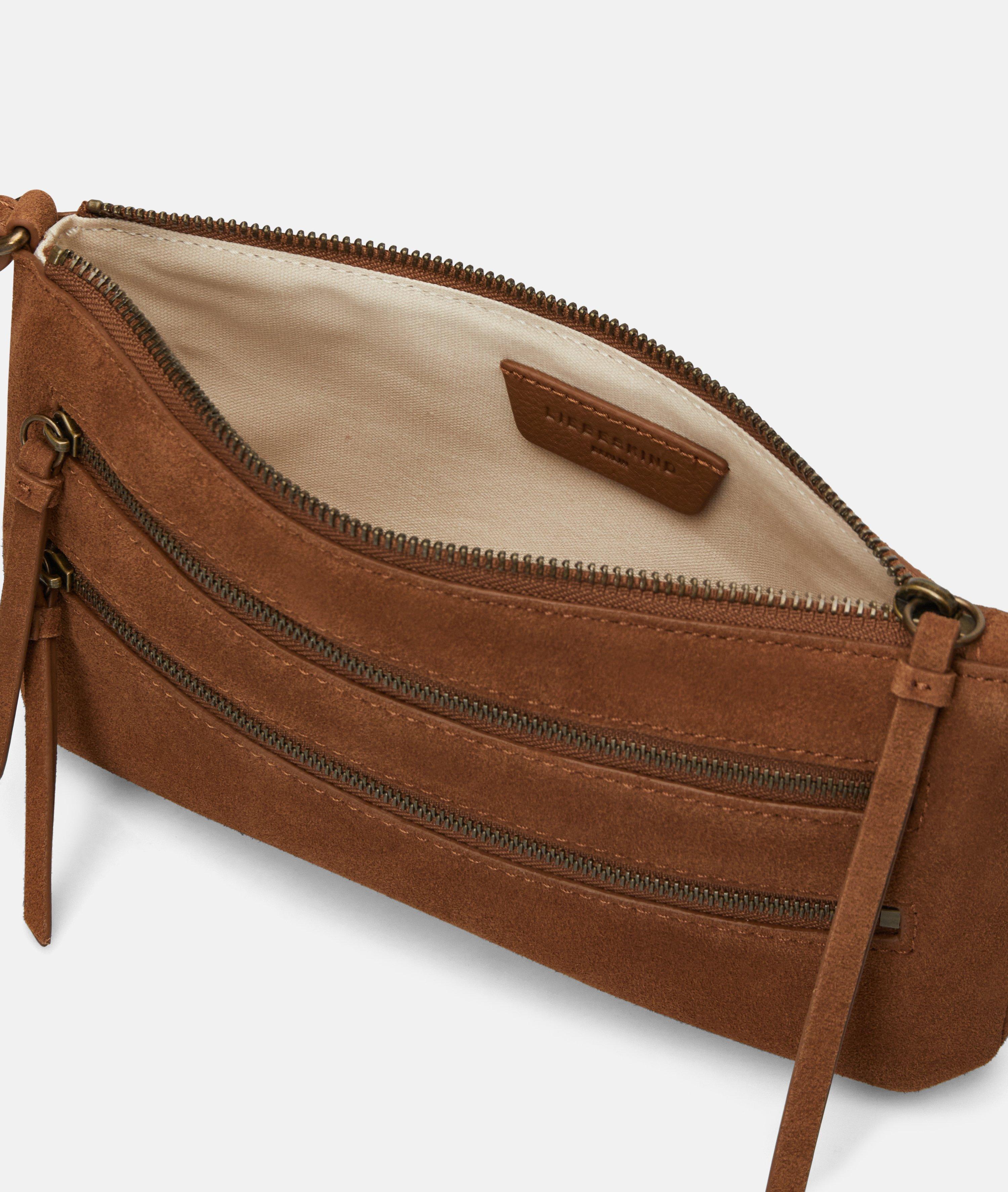 Single Zena Crossbody S in braun, olive & gelb