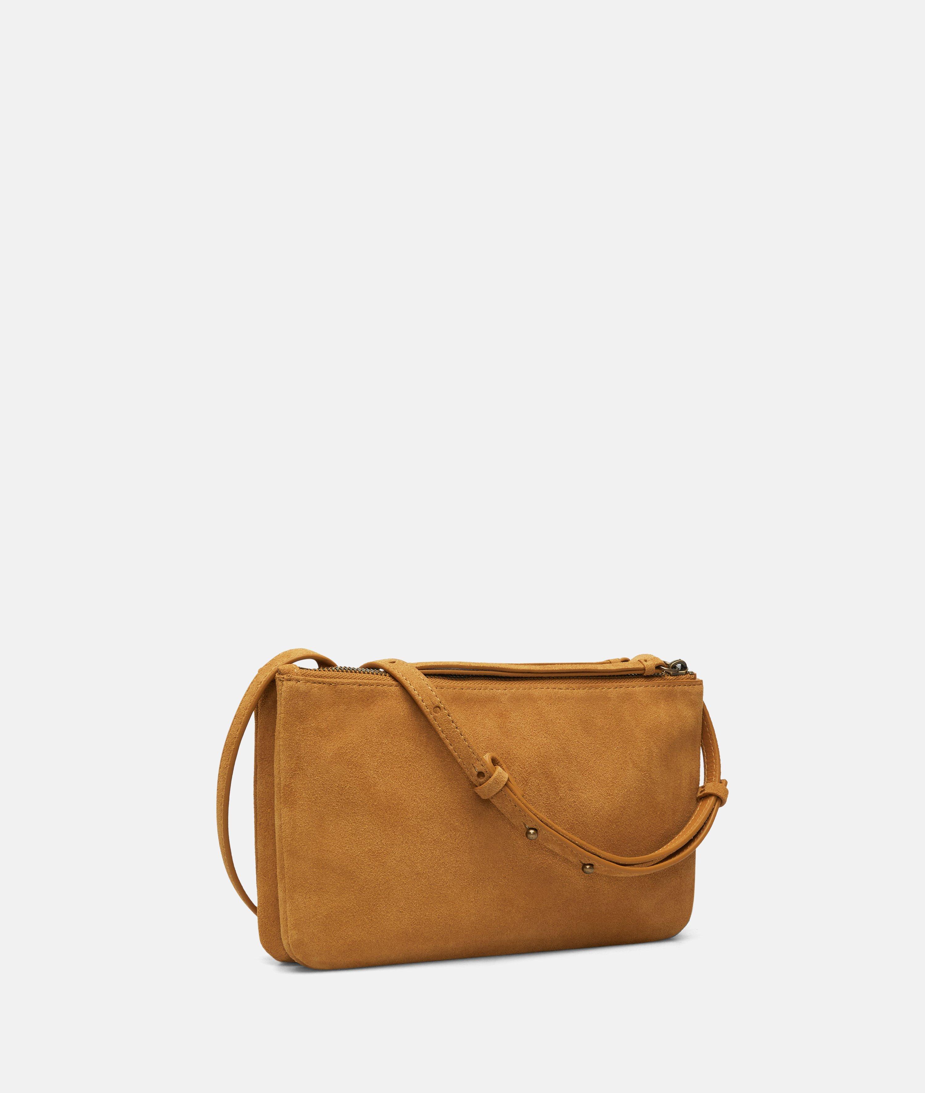 Double Zena Crossbody S in gelb, braun & olive