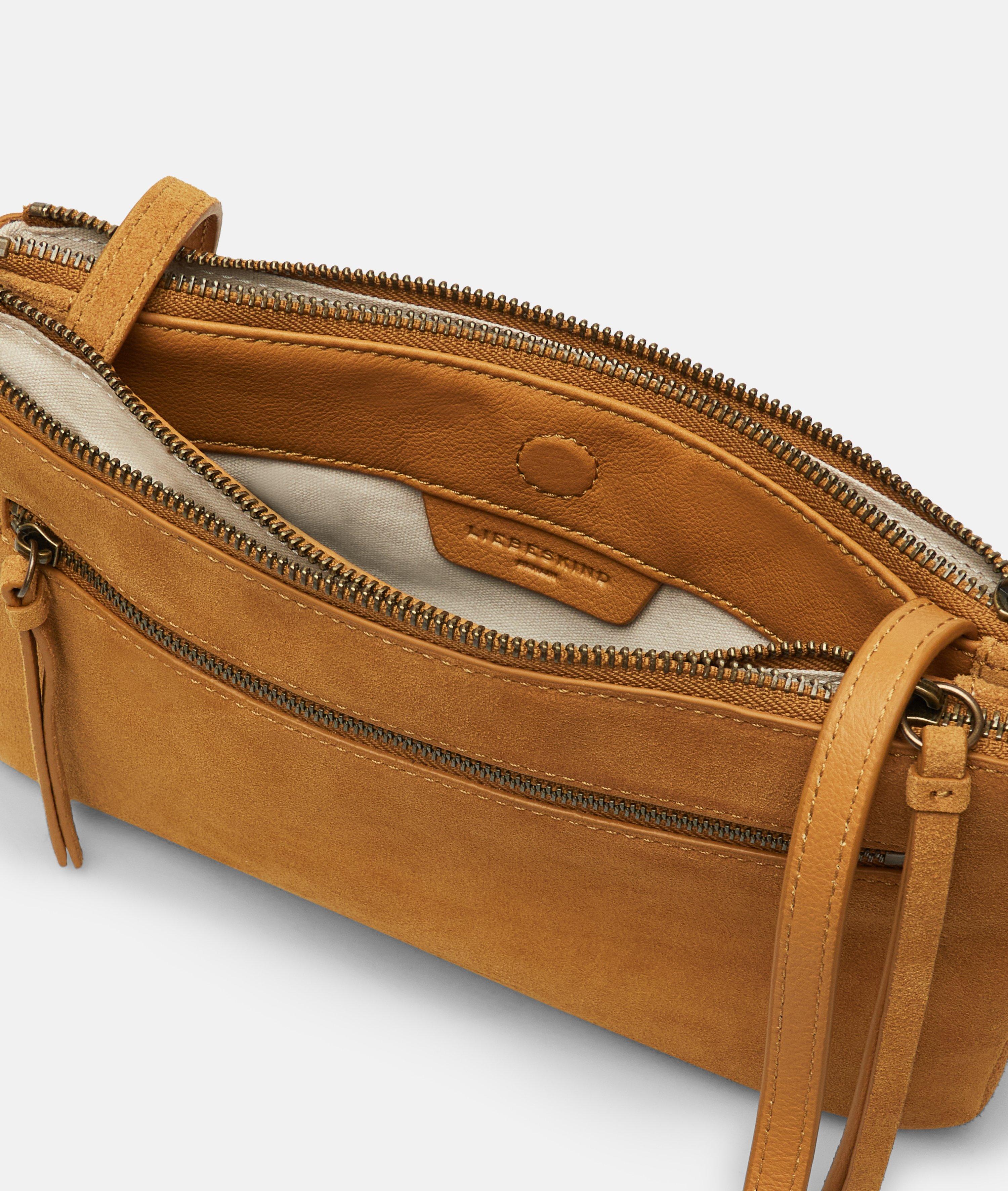 Double Zena Crossbody S in gelb, braun & olive