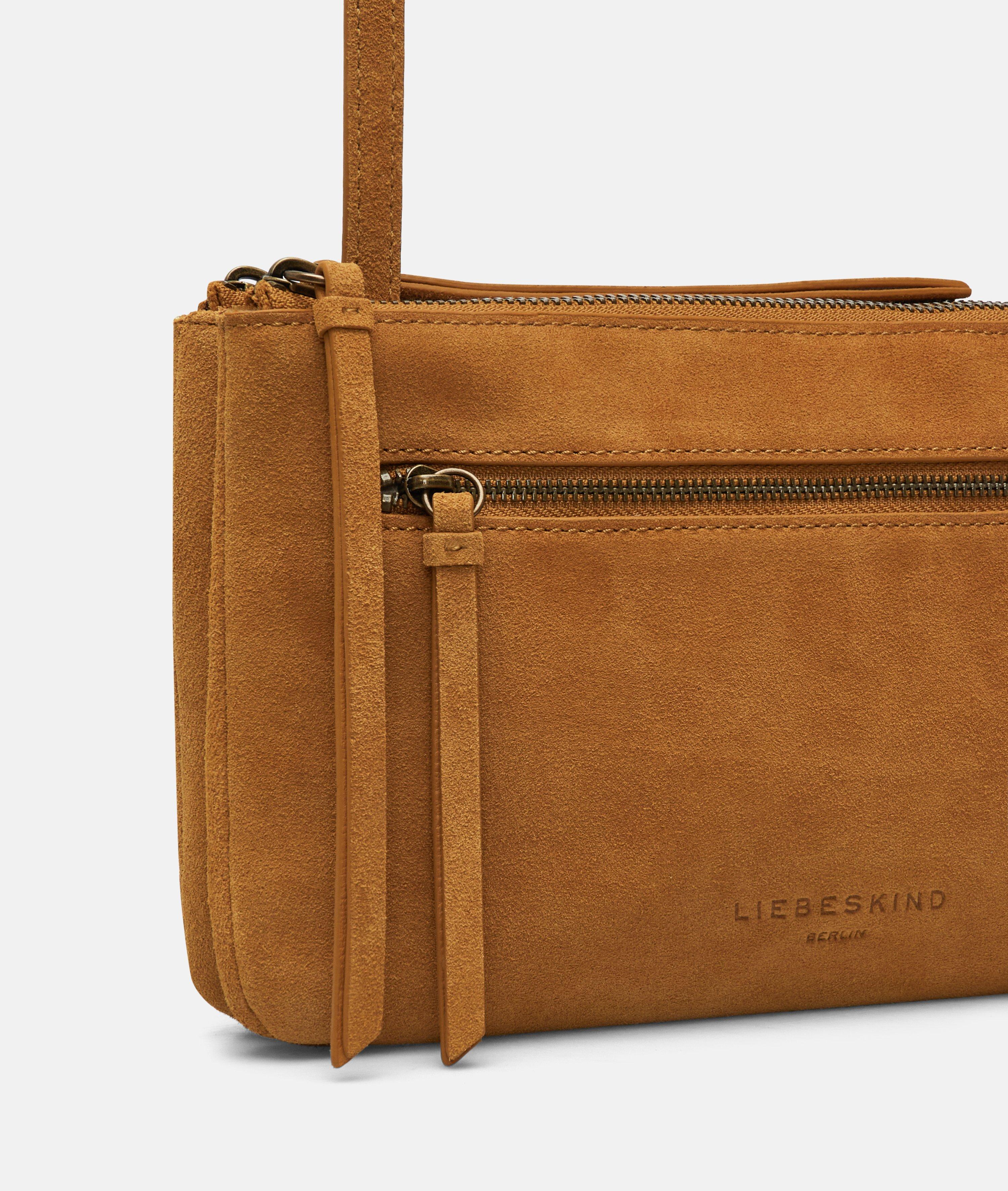 Double Zena Crossbody S in gelb, braun & olive