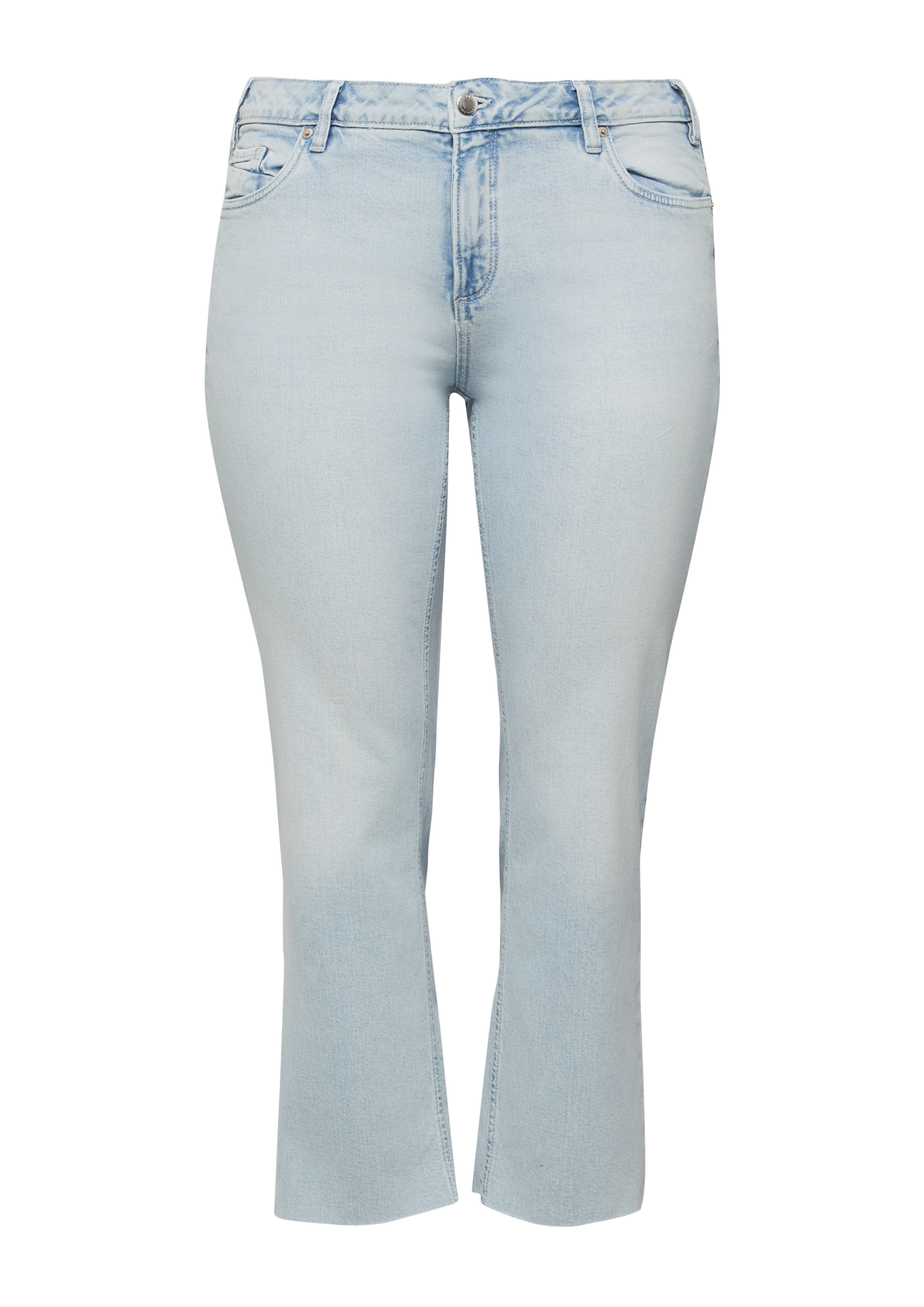 Qs Jeans / Mid Rise / Straight Leg / Cropped