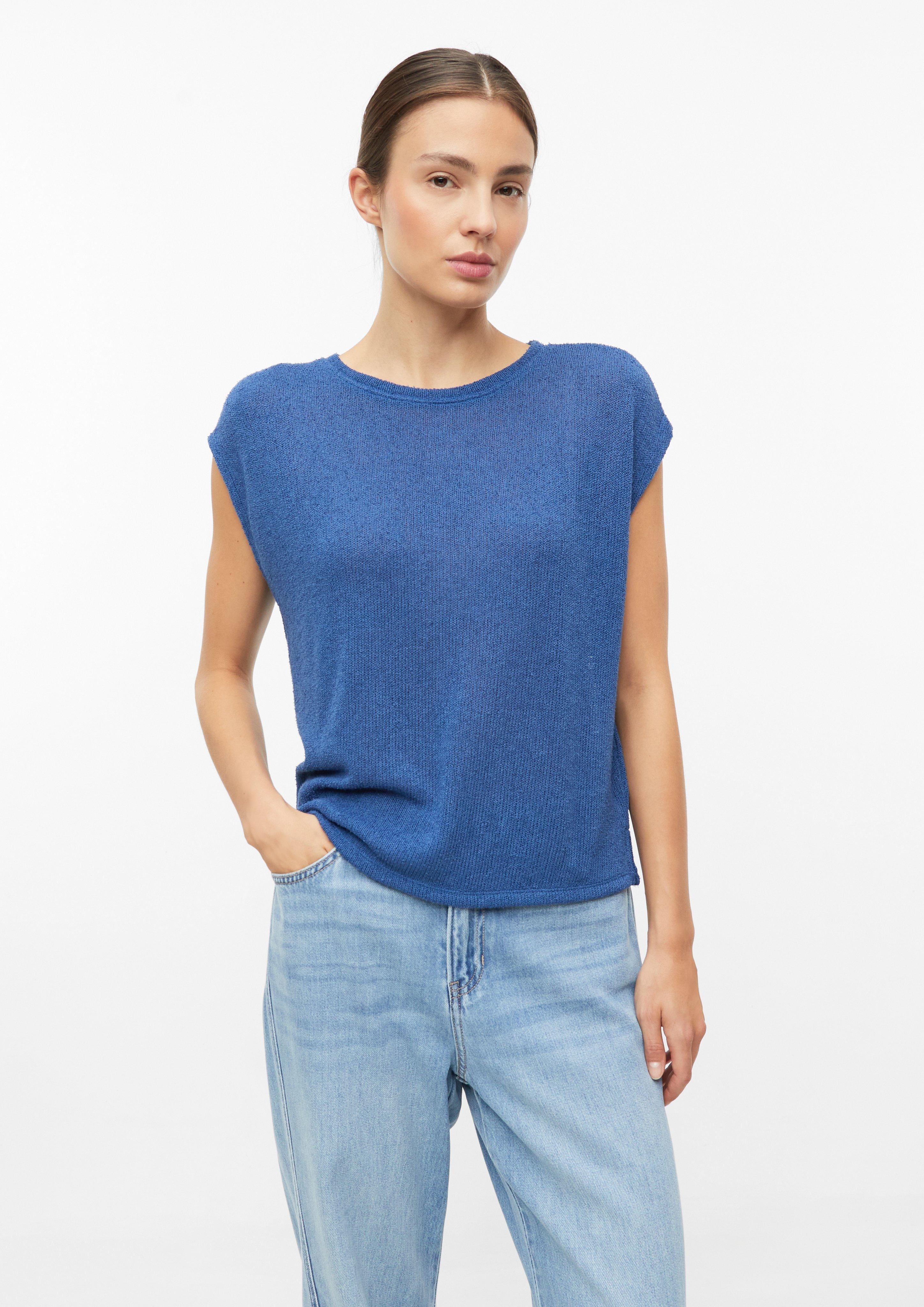Pull en maille à épaules tombantes en bleu roi de s.Oliver