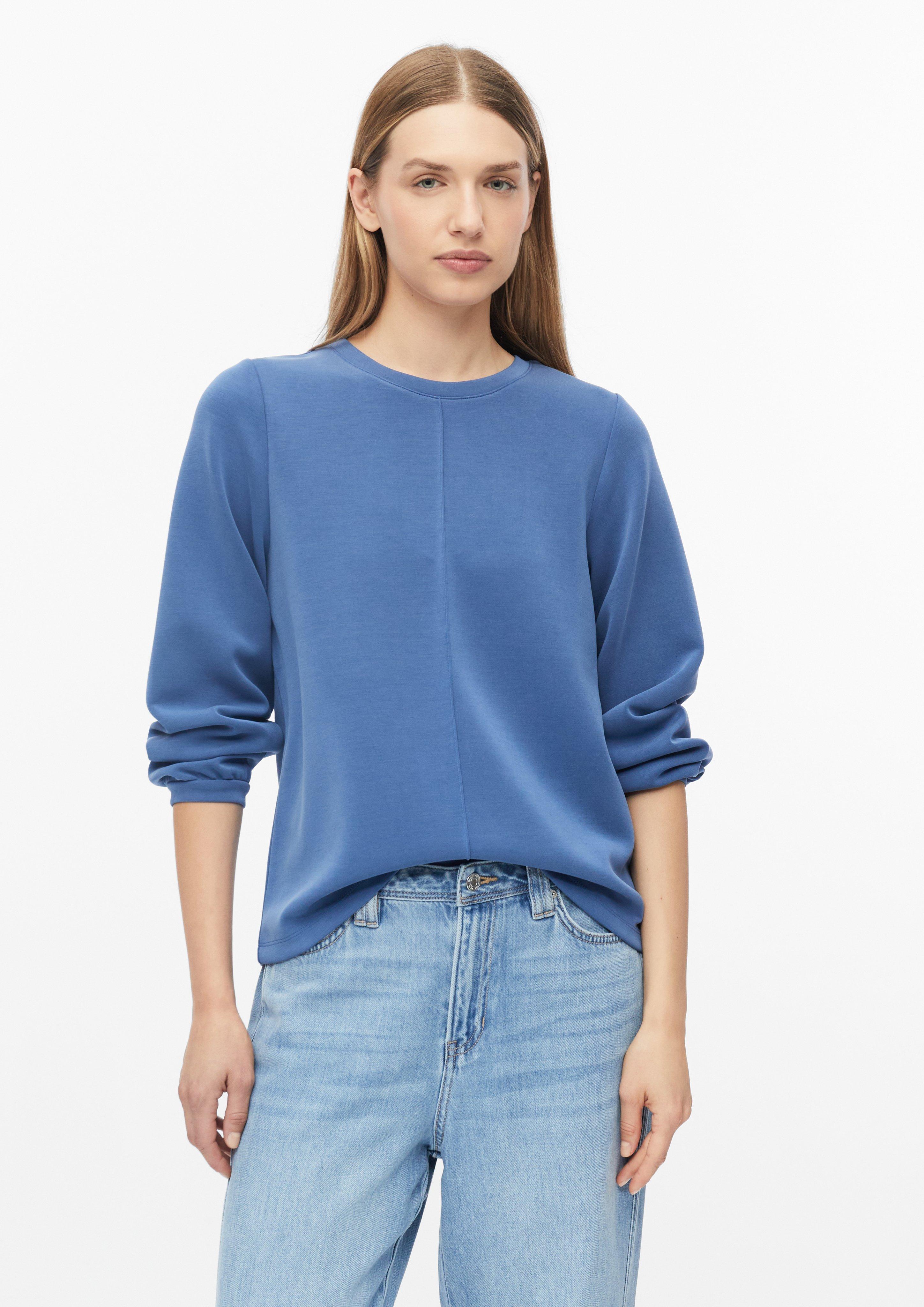 Sweat-shirt Scuba à manches larges en bleu roi de s.Oliver