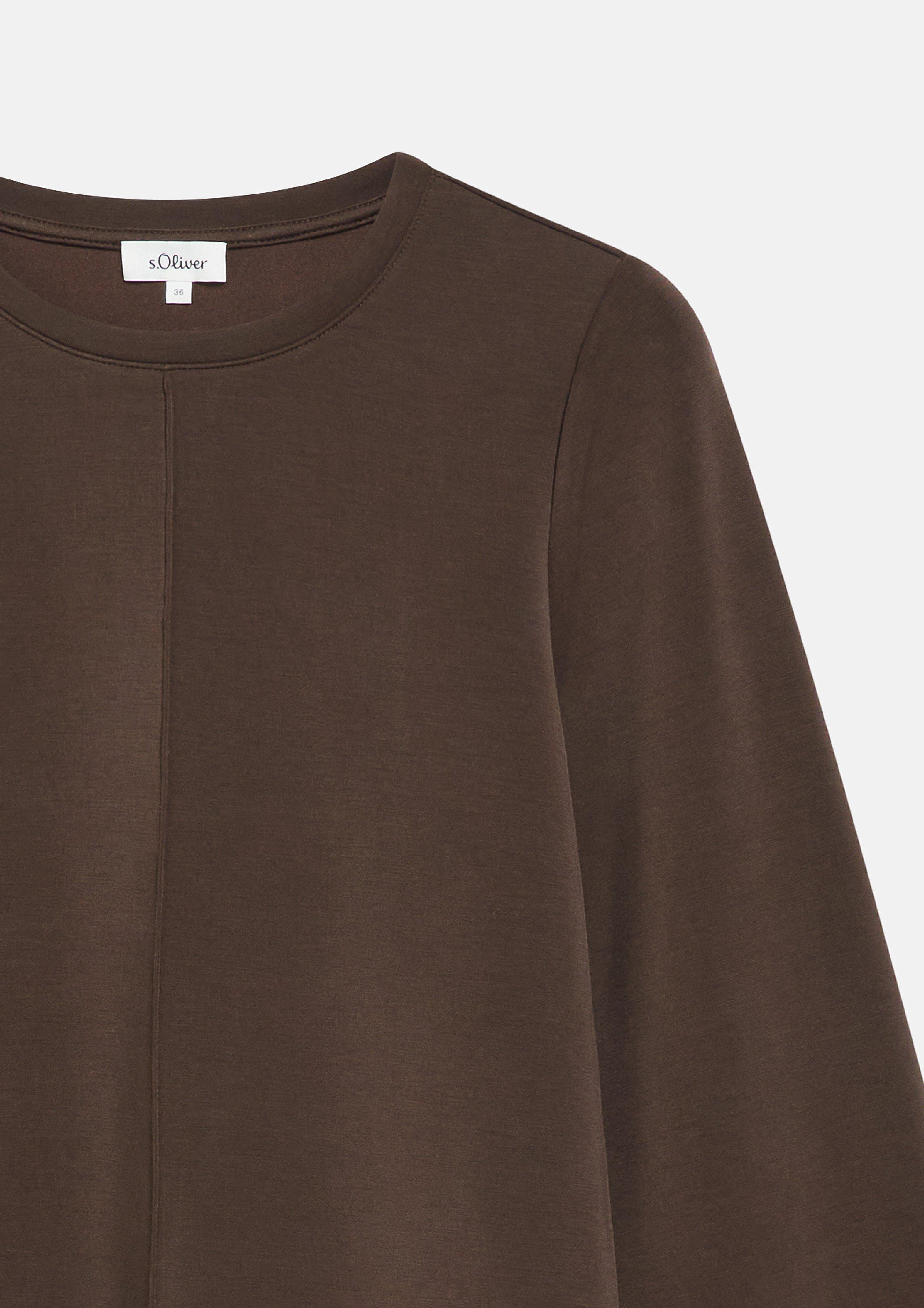 Femmes Sweat-shirt en brun de s.Oliver