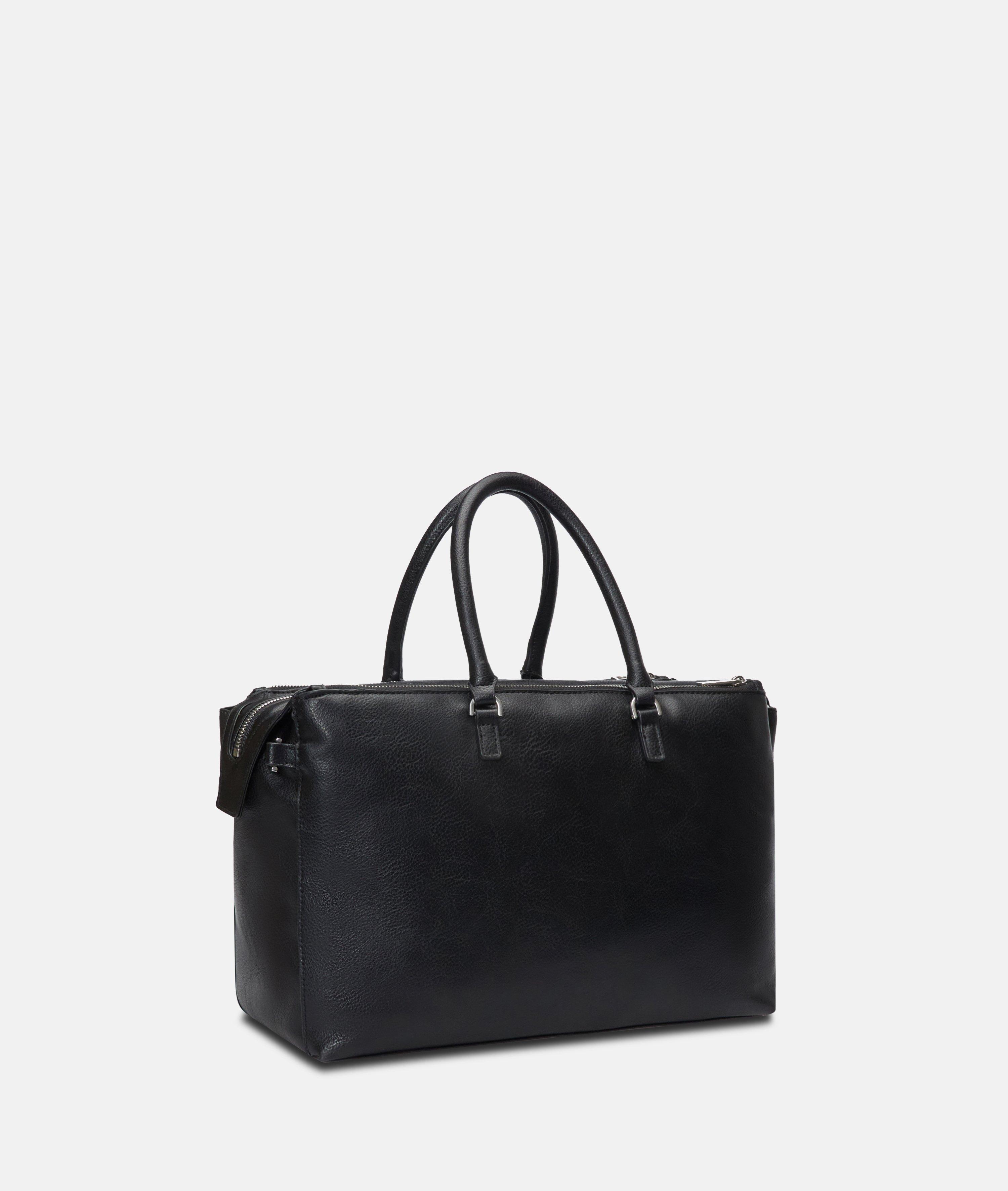 Delia Hobo M in schwarz & braun