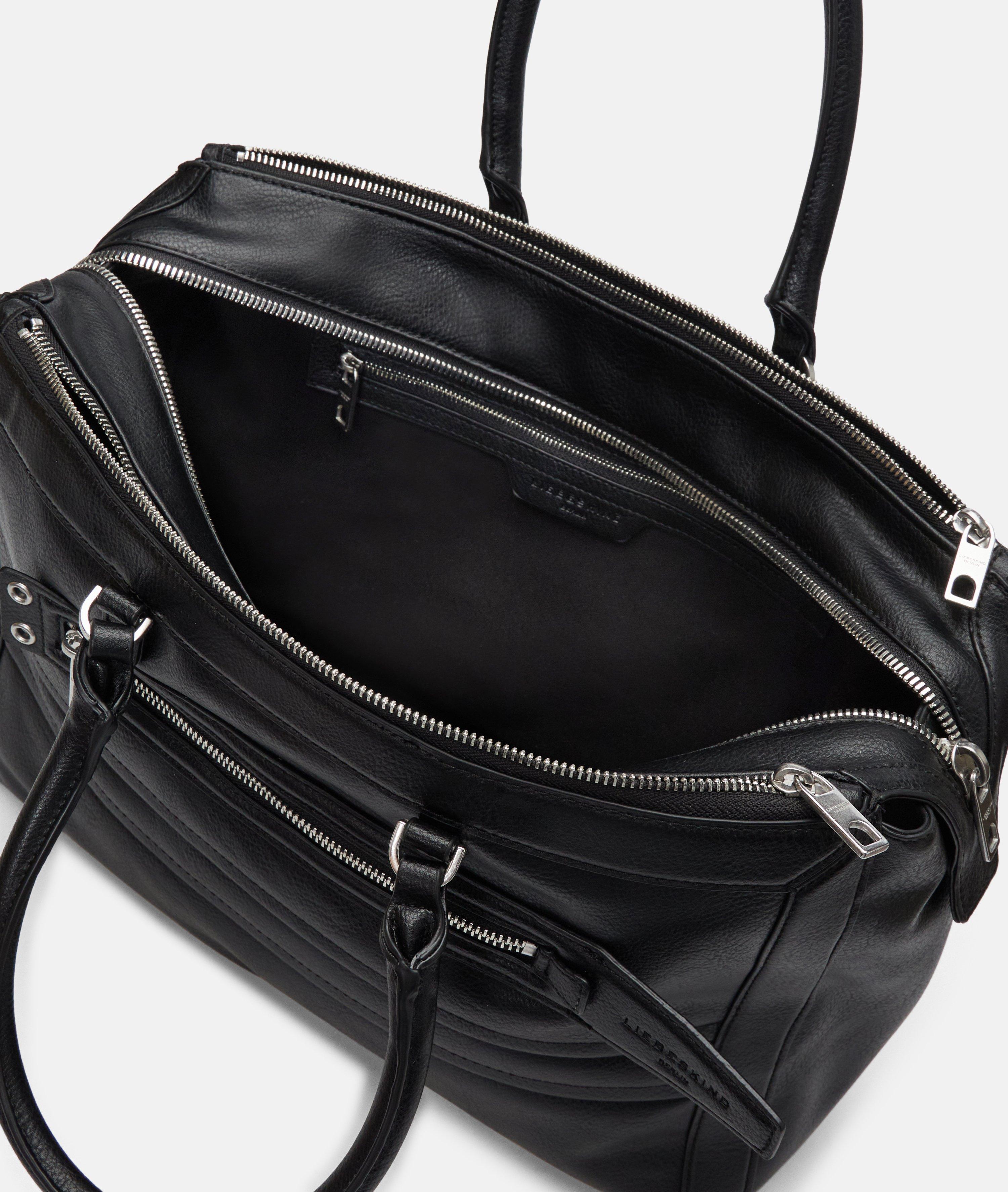 Delia Hobo M in schwarz & braun