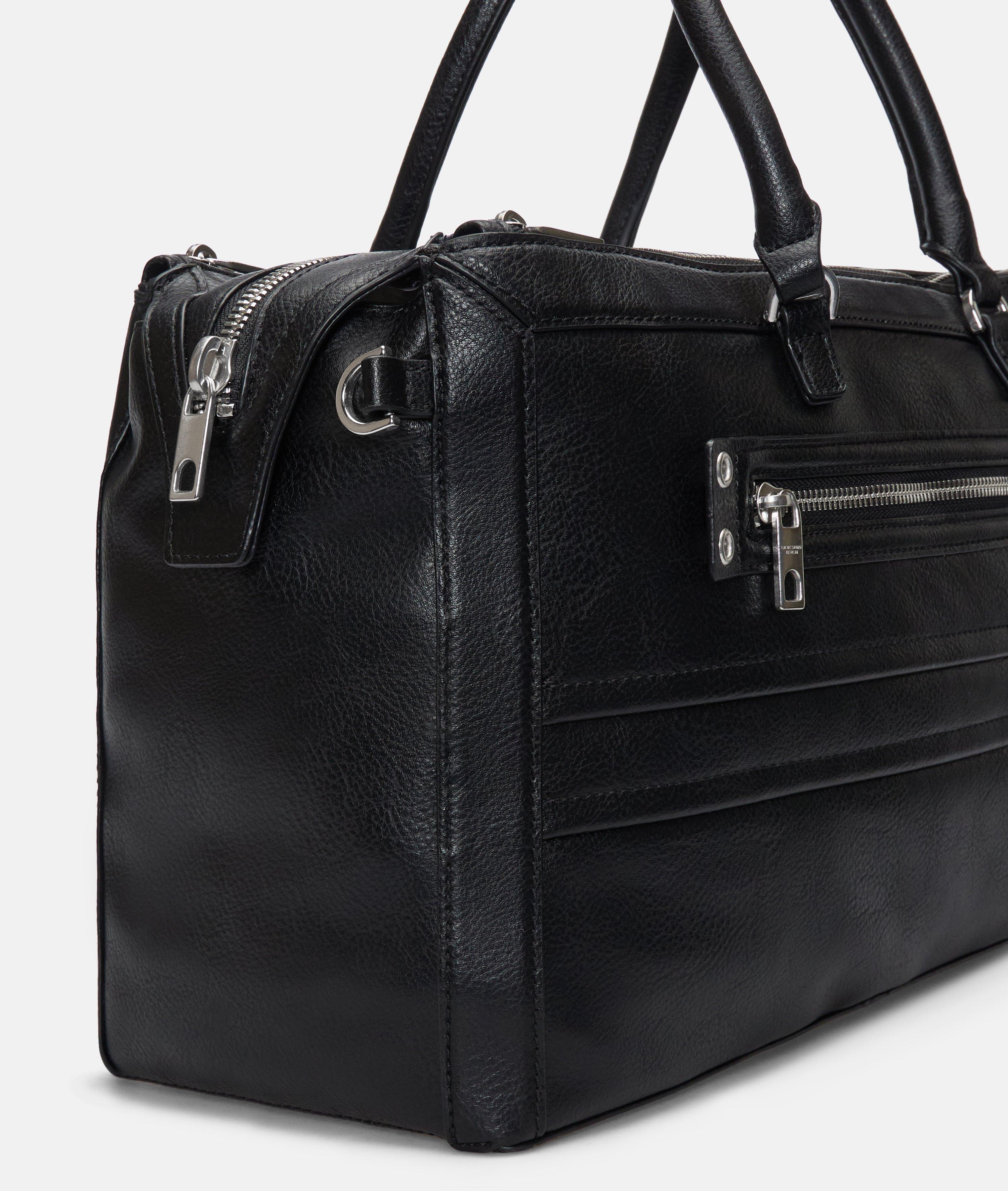 Delia Hobo M in schwarz & braun