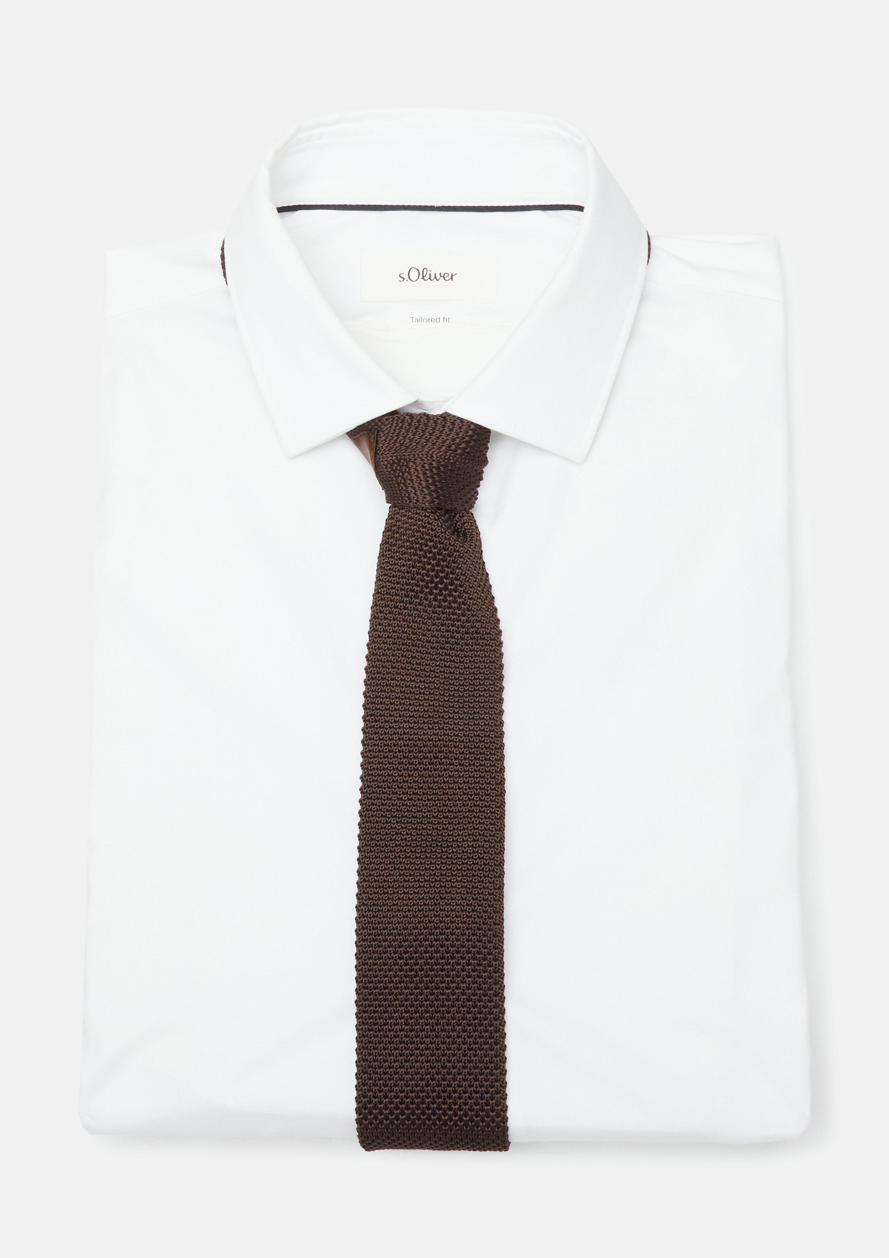 Herren Krawatte in braun von s.Oliver BLACK LABEL