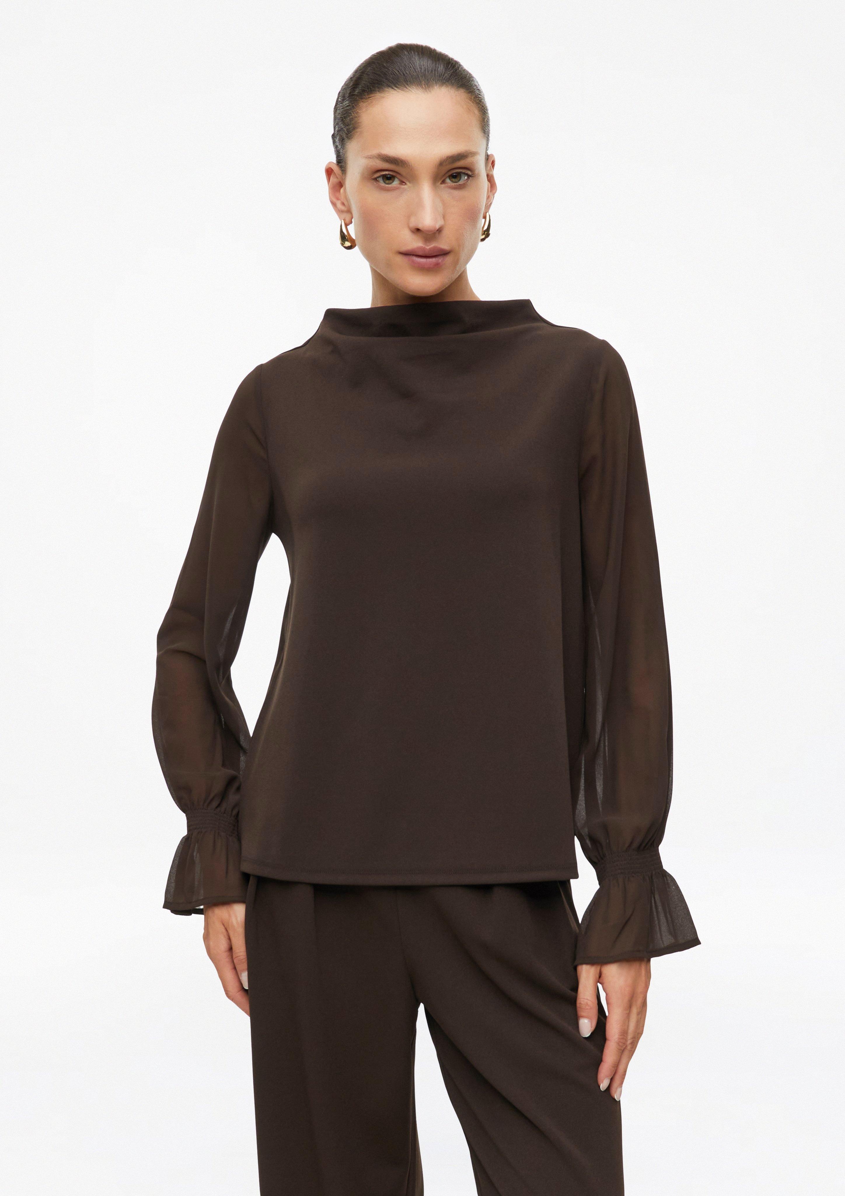 T-Shirt in Farbe dunkelbraun von s.Oliver BLACK LABEL