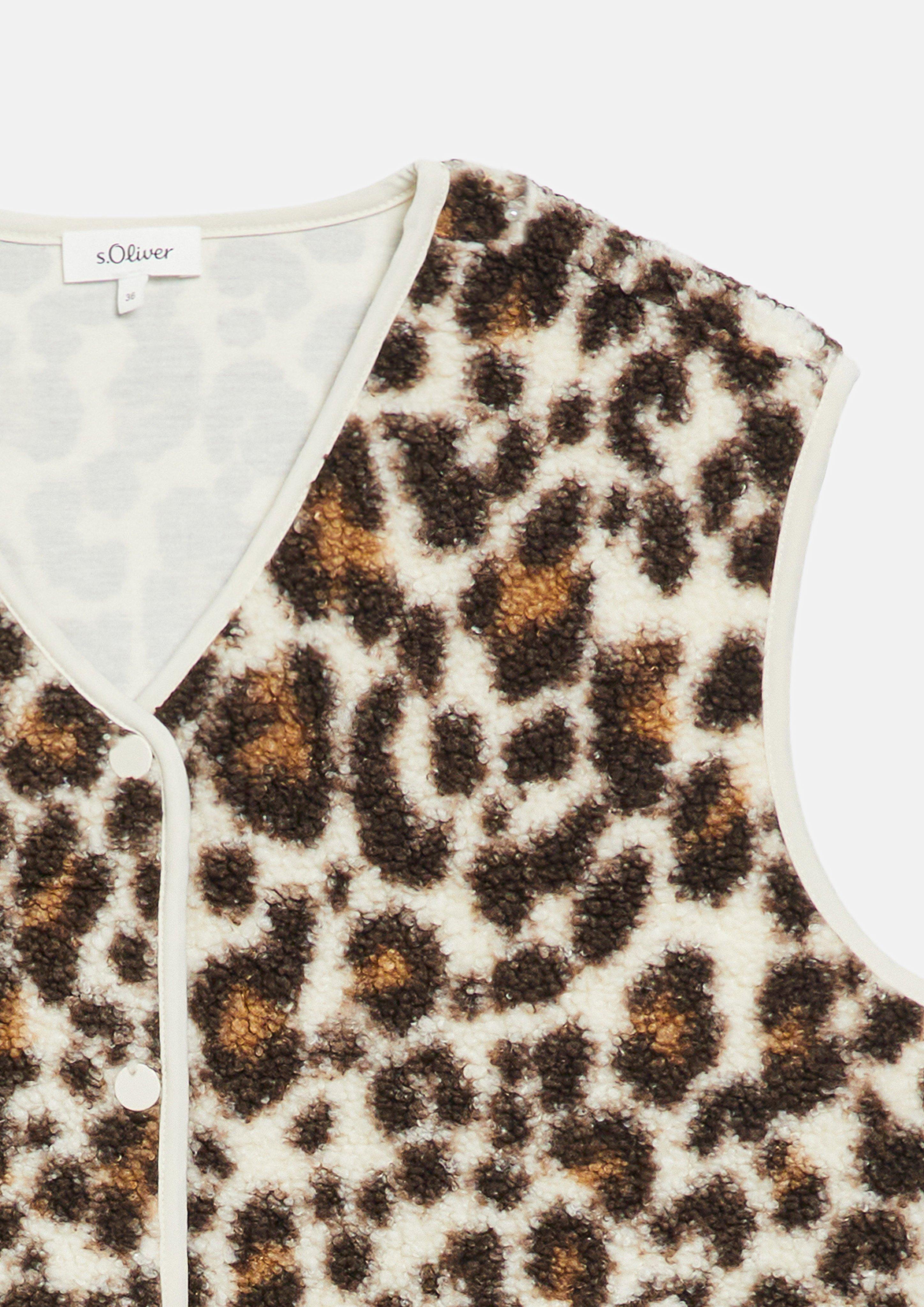 Dames Binnen vest in beige van s.Oliver