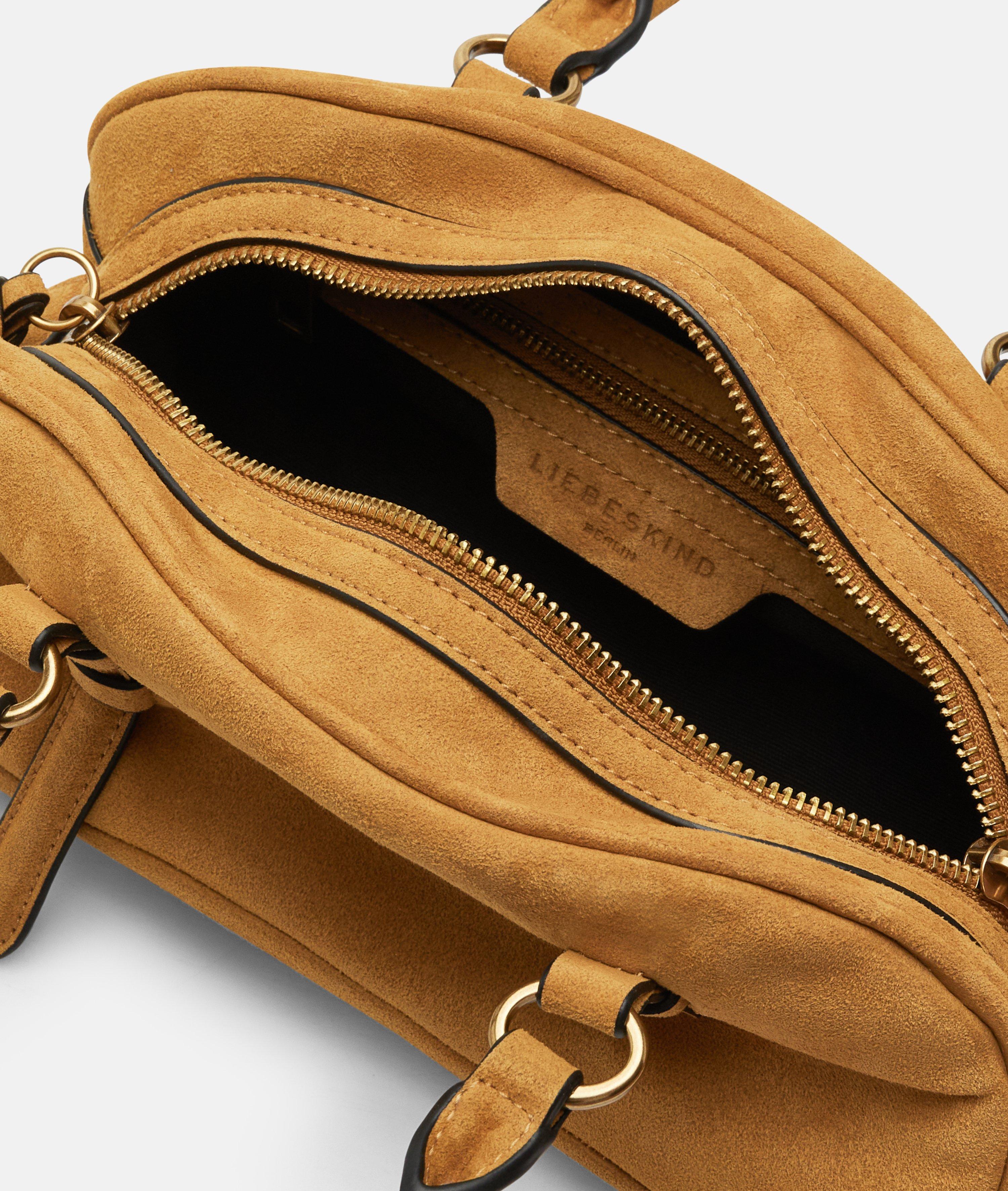 Satchel in yellow & brown
