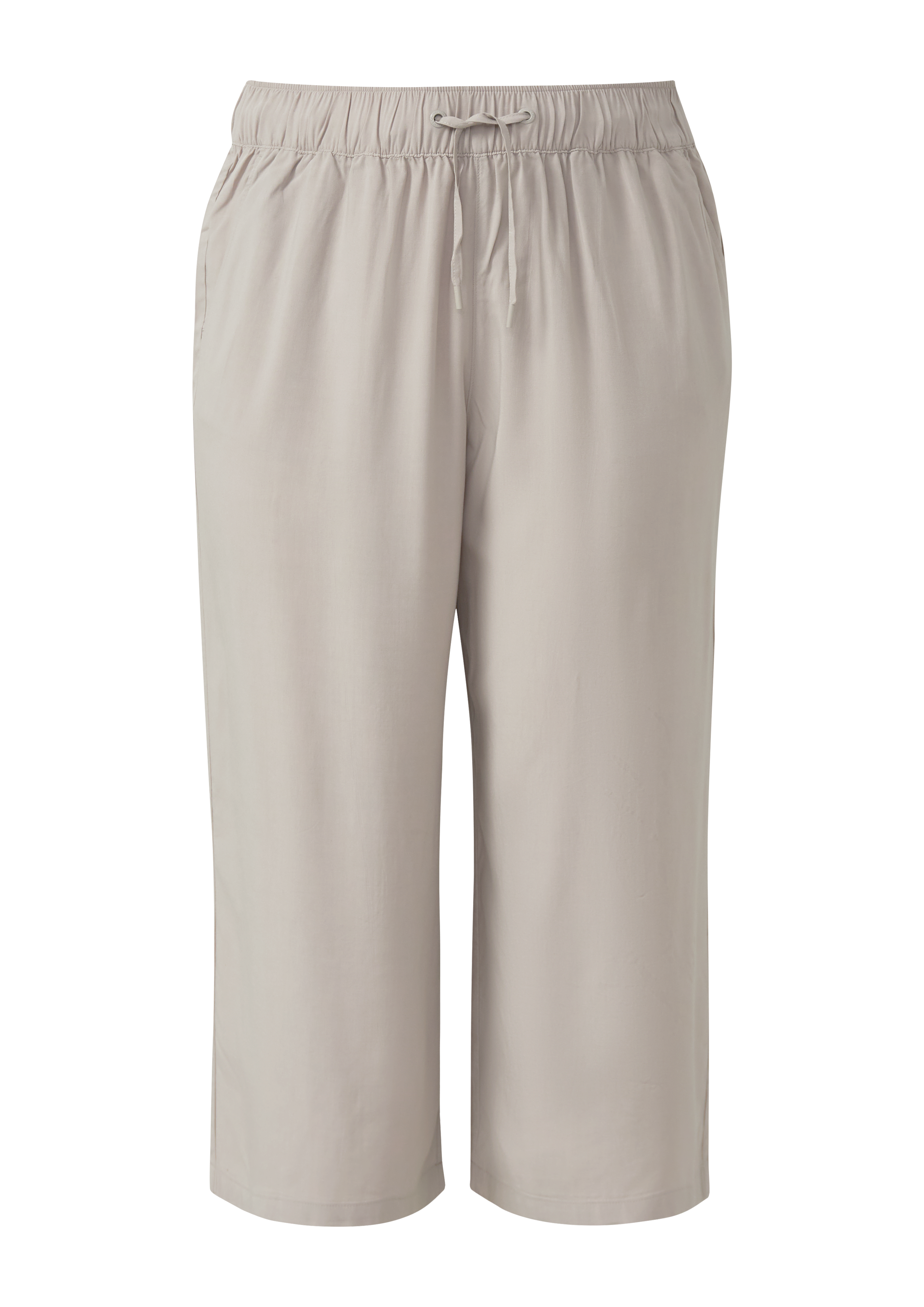 Culottes van viscose met elastische tailleband