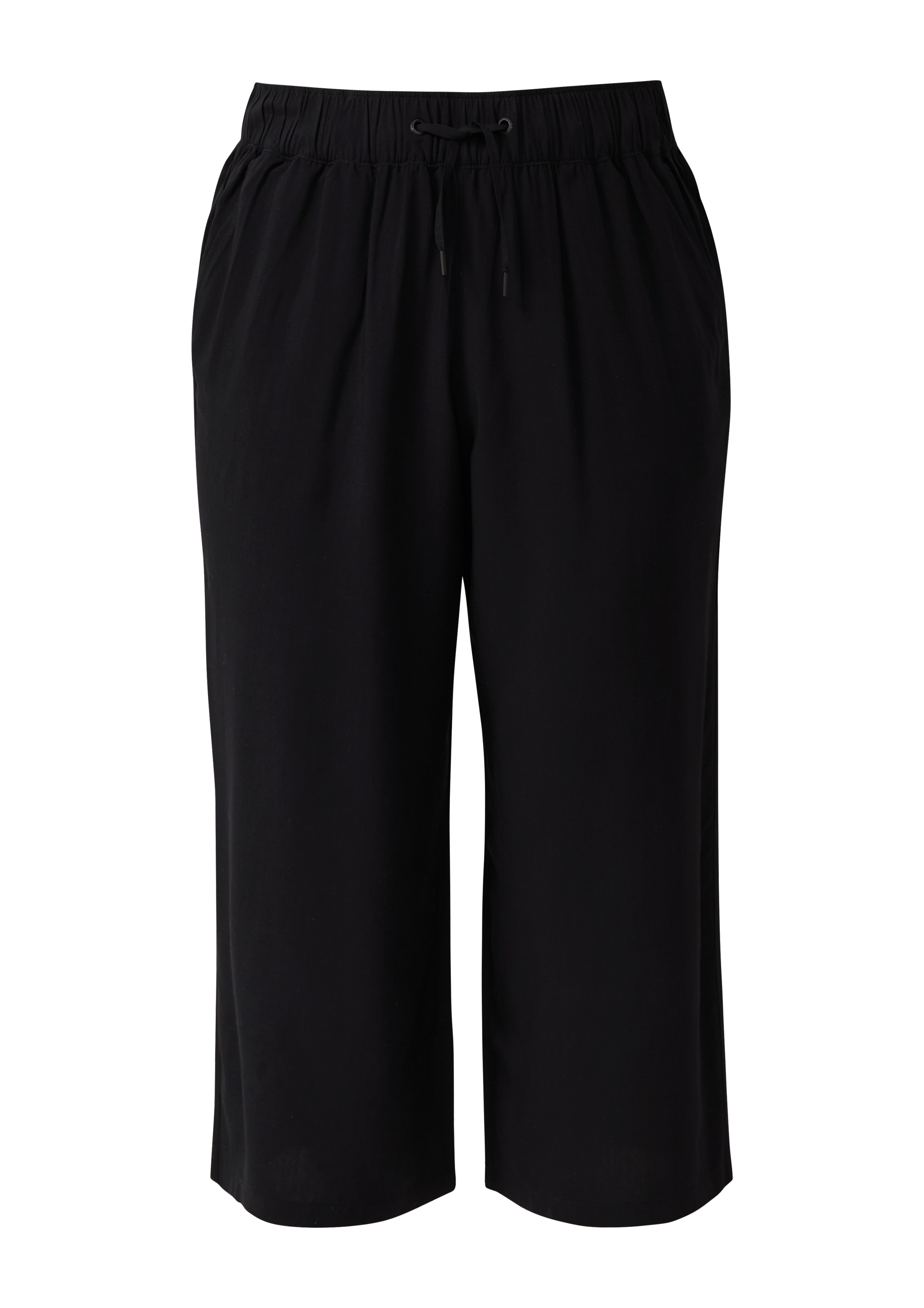 Culottes van viscose met elastische tailleband