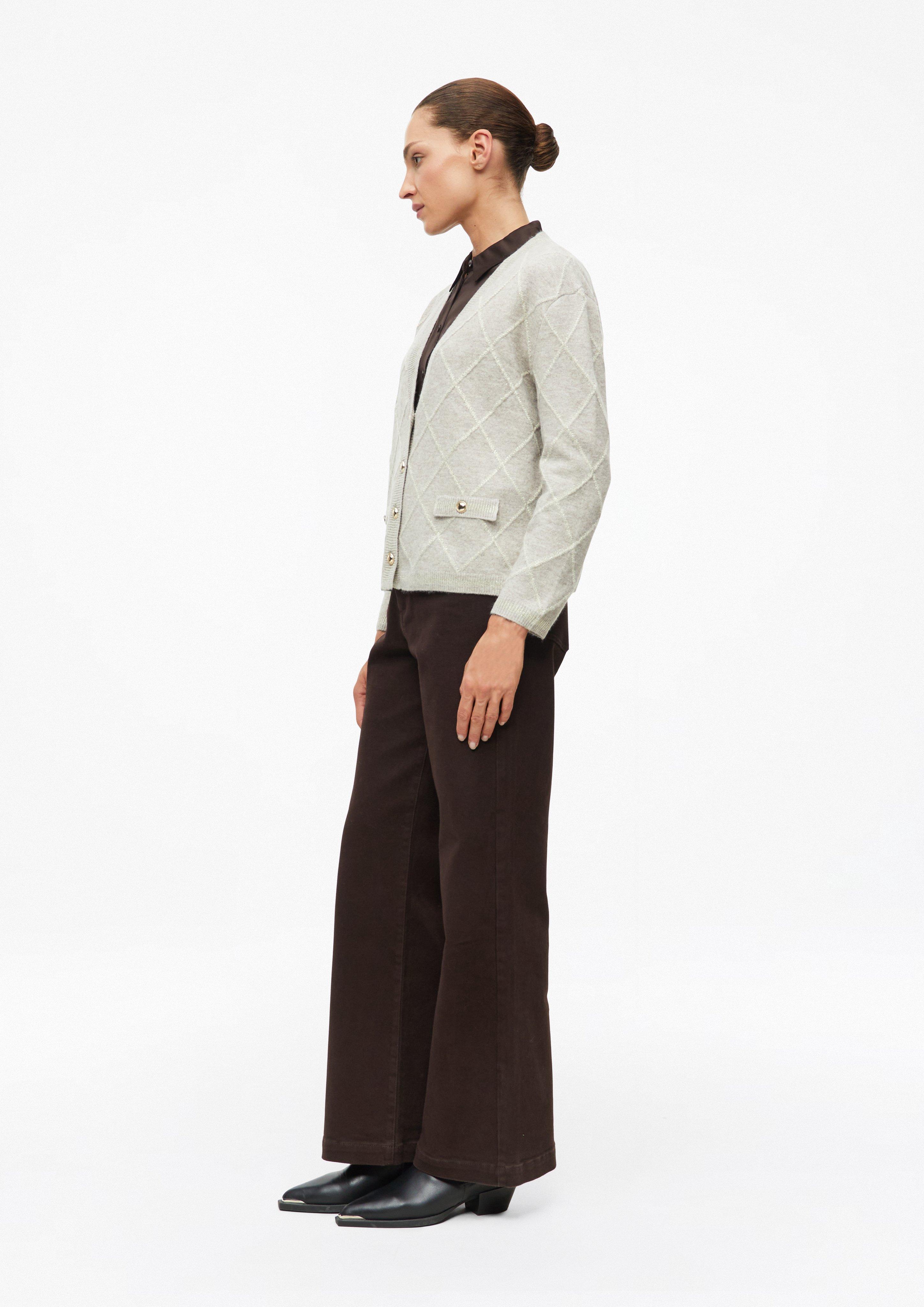 Femmes Veste en tricot en beige de s.Oliver BLACK LABEL