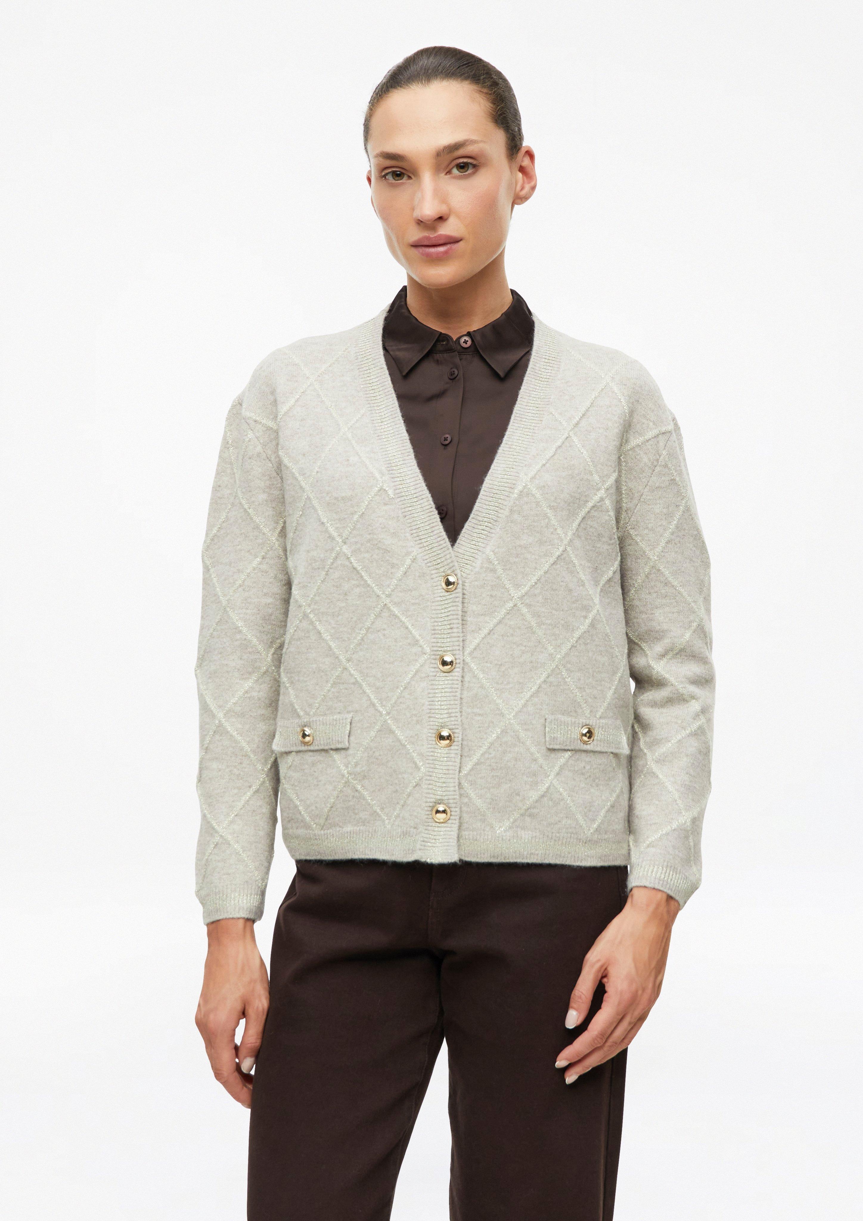 Veste en tricot en beige clair de s.Oliver BLACK LABEL