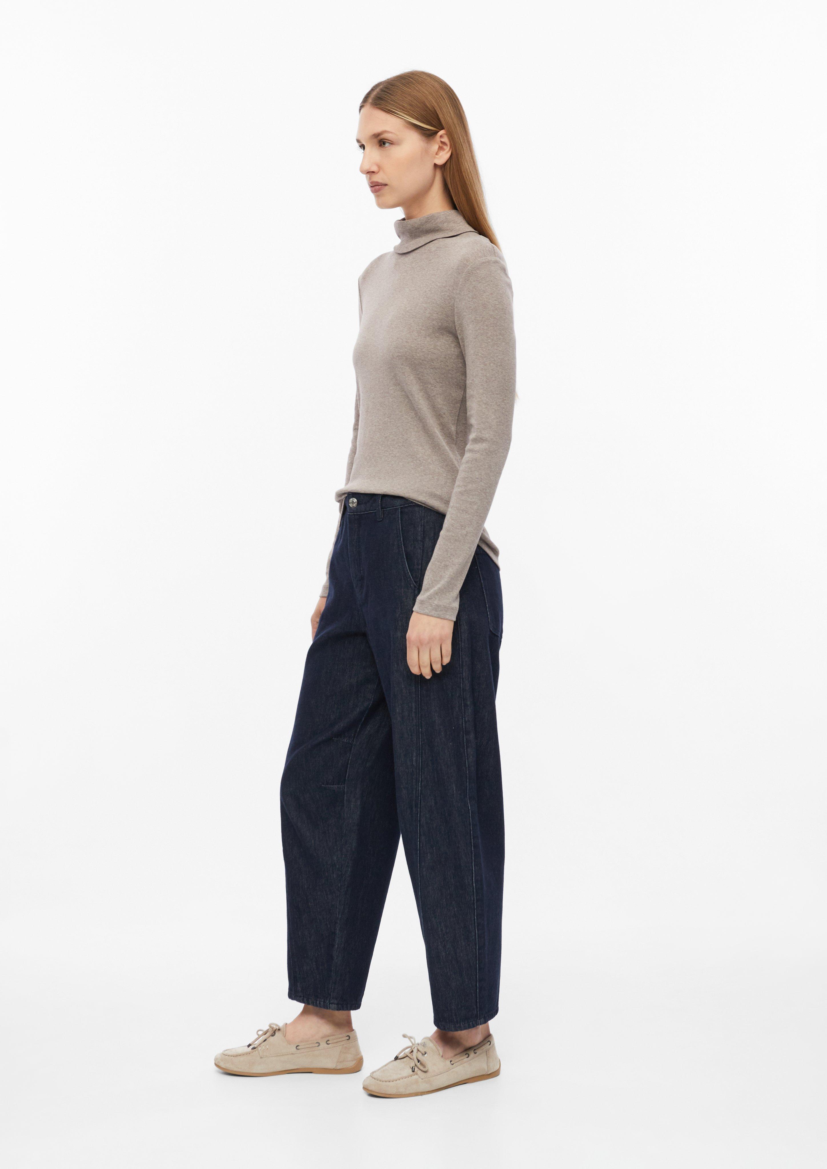 Dámy Tričko s rolákovým límcem a se střihem Slim Fit v barvě hnědá od s.Oliver