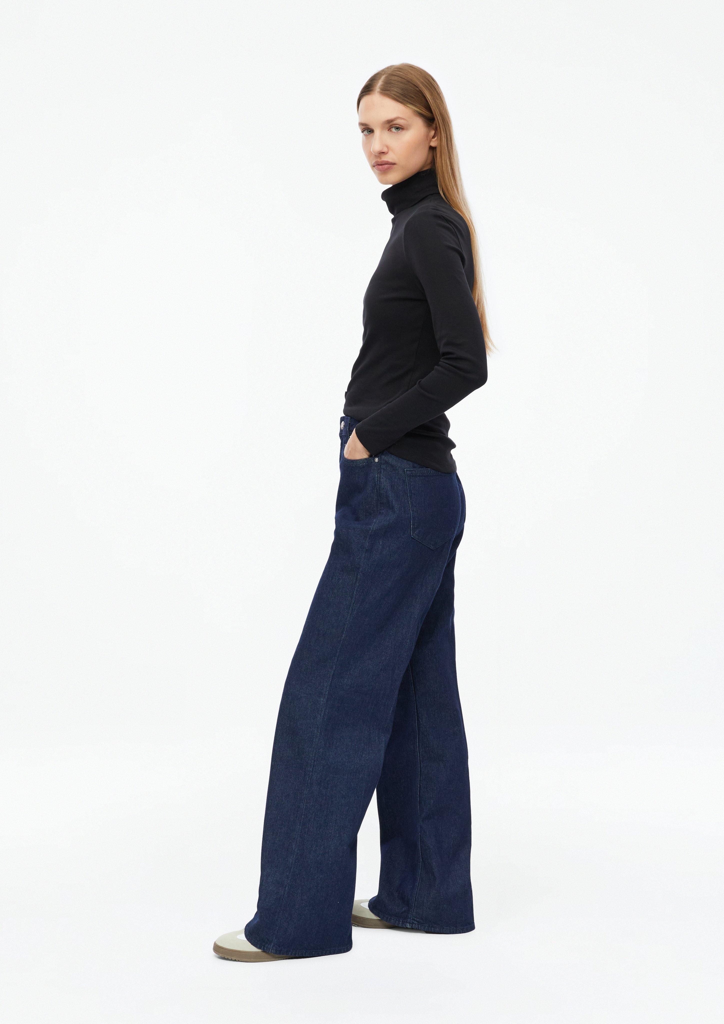 Dames Trui met col in slim fit in zwart van s.Oliver