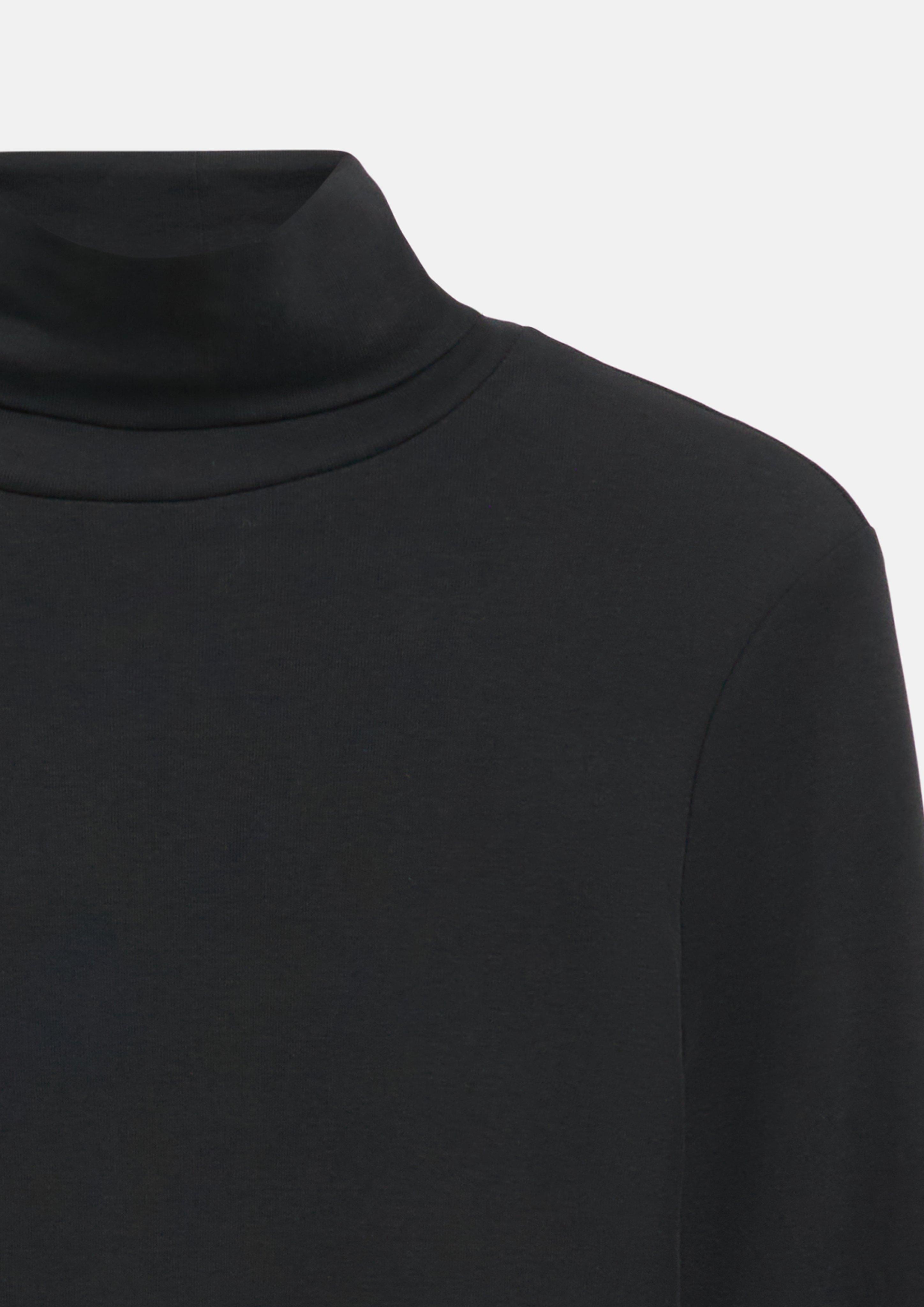 Dames Trui met col in slim fit in zwart van s.Oliver