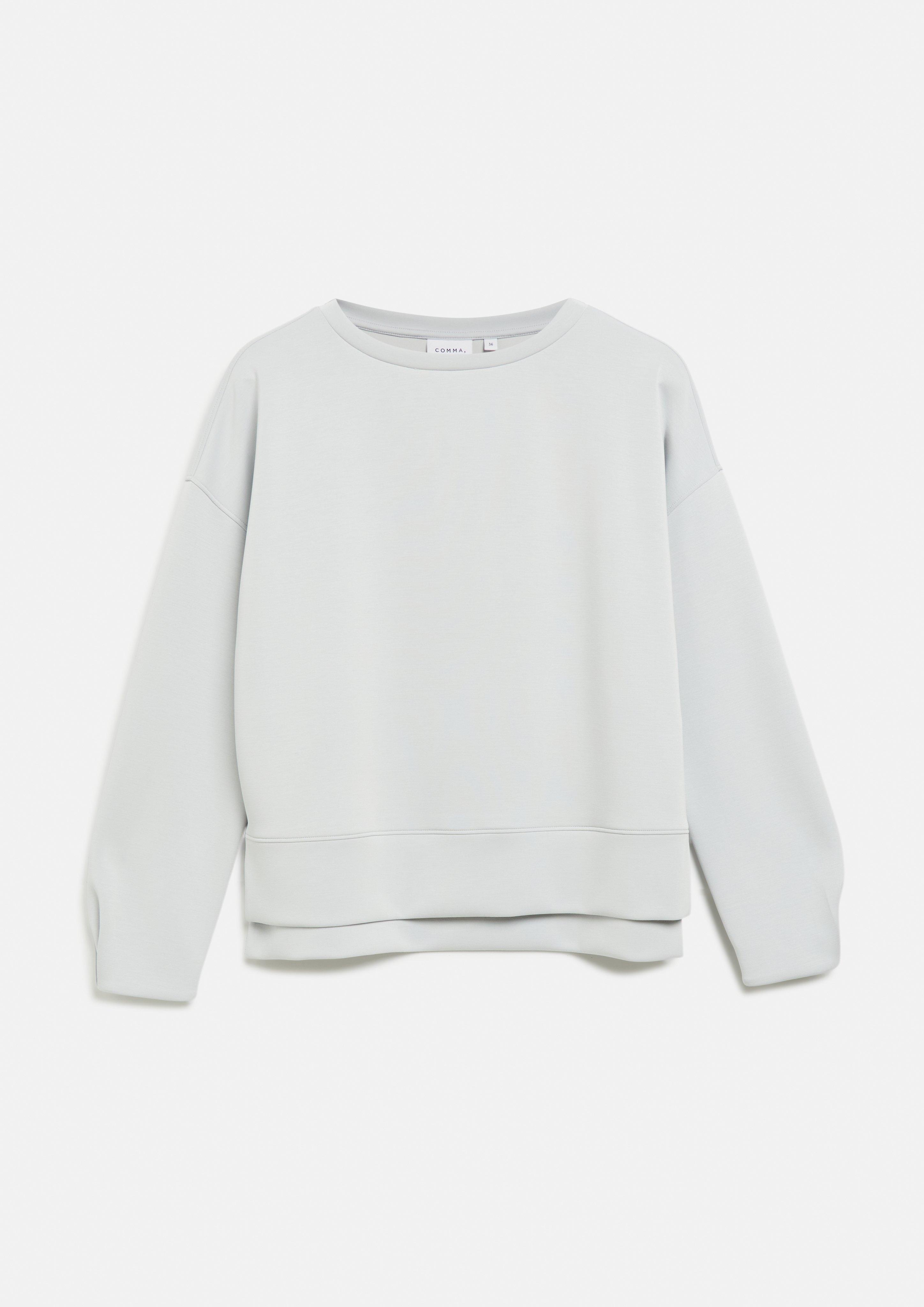 Sweatshirt in hellgrau von COMMA