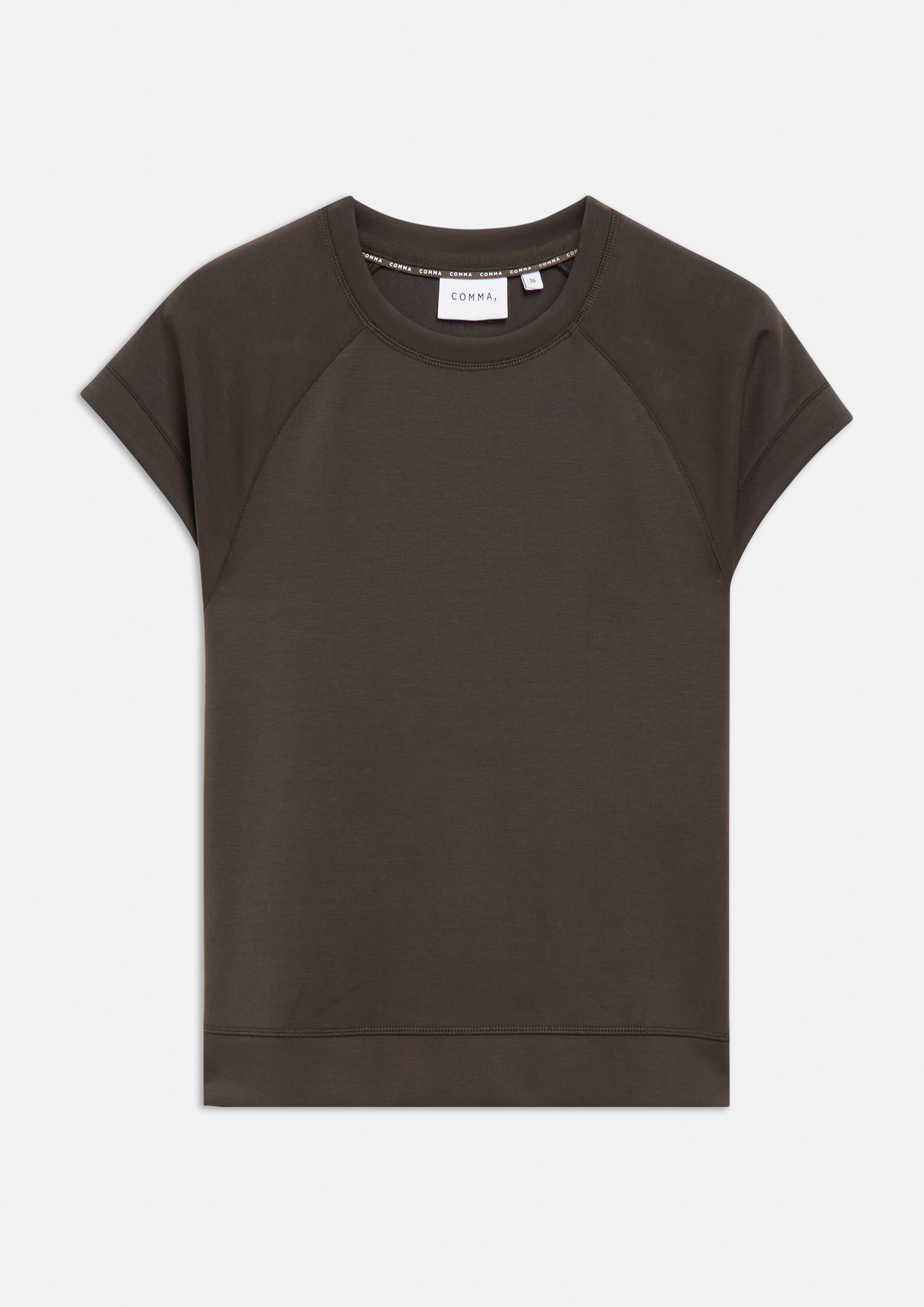 Sweatshirt in dunkelbraun von COMMA