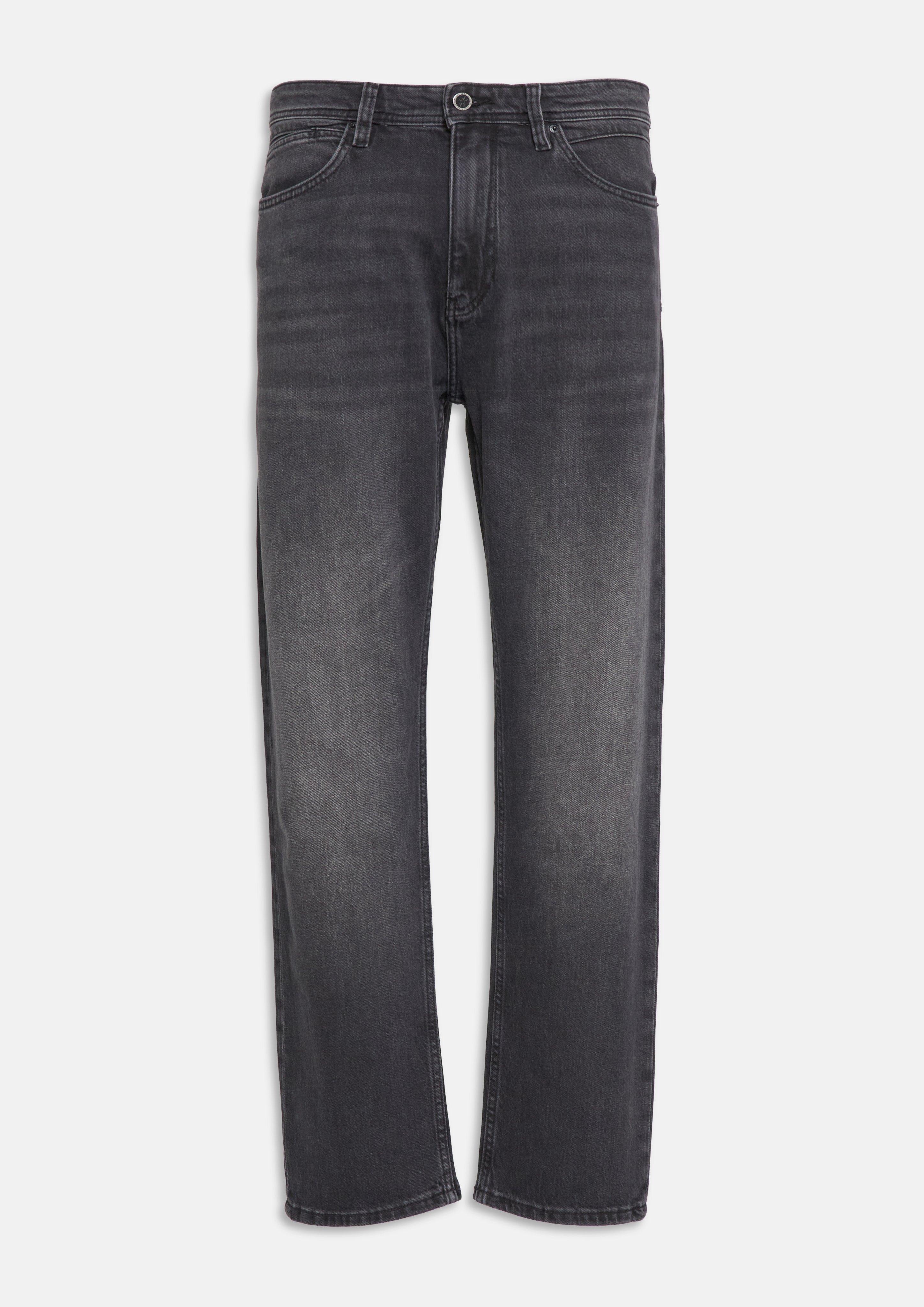Benito Jeans / Regular Fit / Mid Rise / Straight Leg in dark grey by s.Oliver