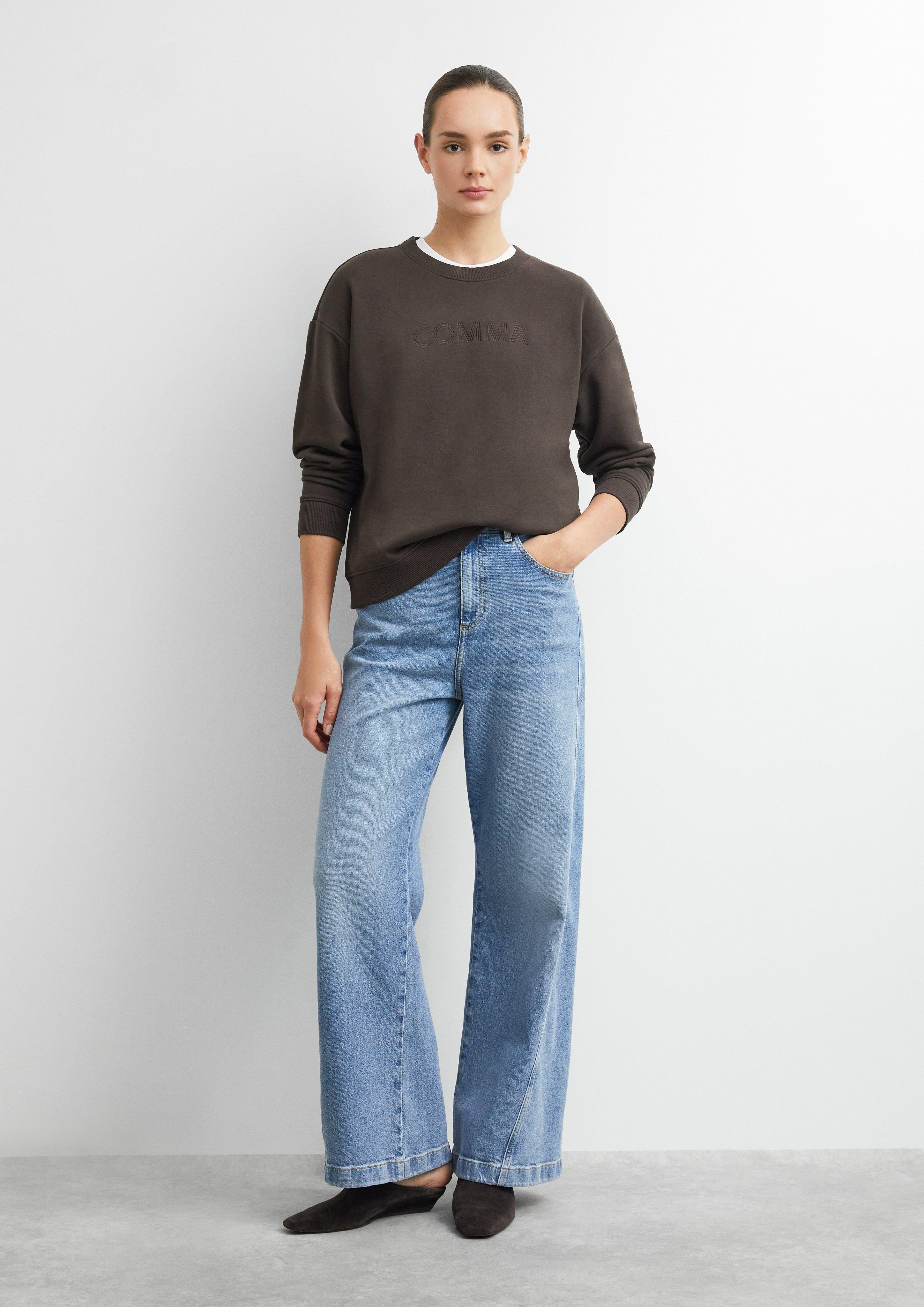 Sweat-shirt en brun de COMMA