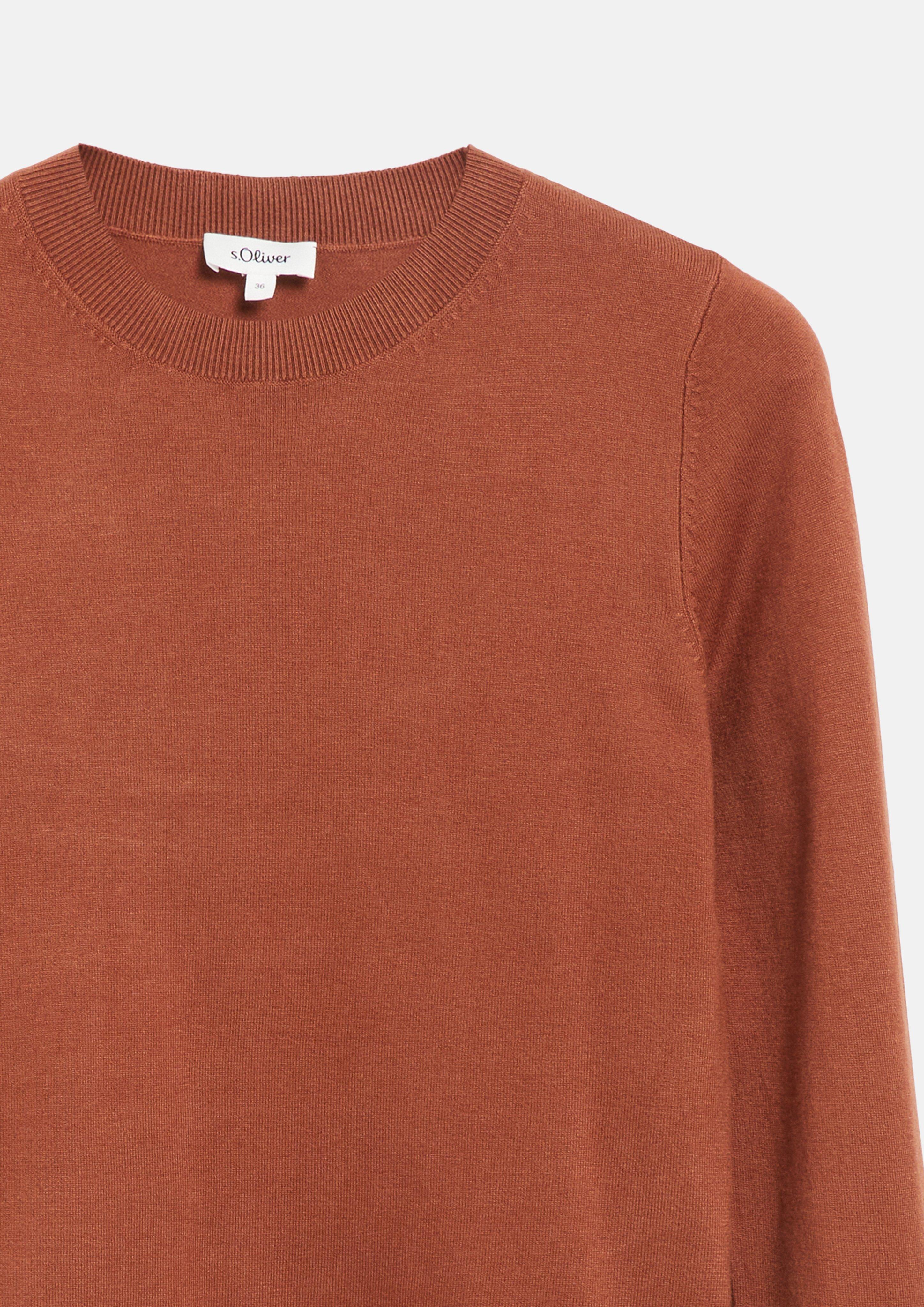 Femmes Pull en tricot en orange de s.Oliver