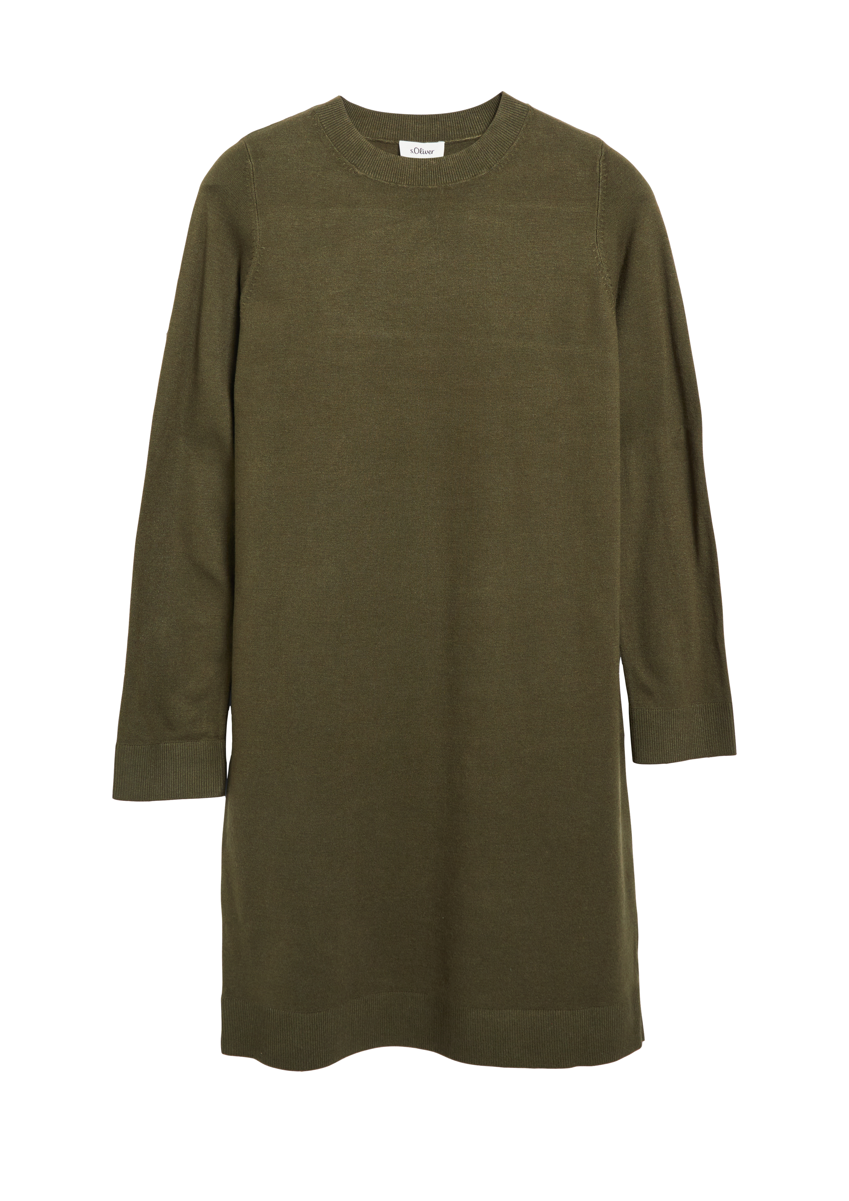 Gebreide jurk van een viscose-mix