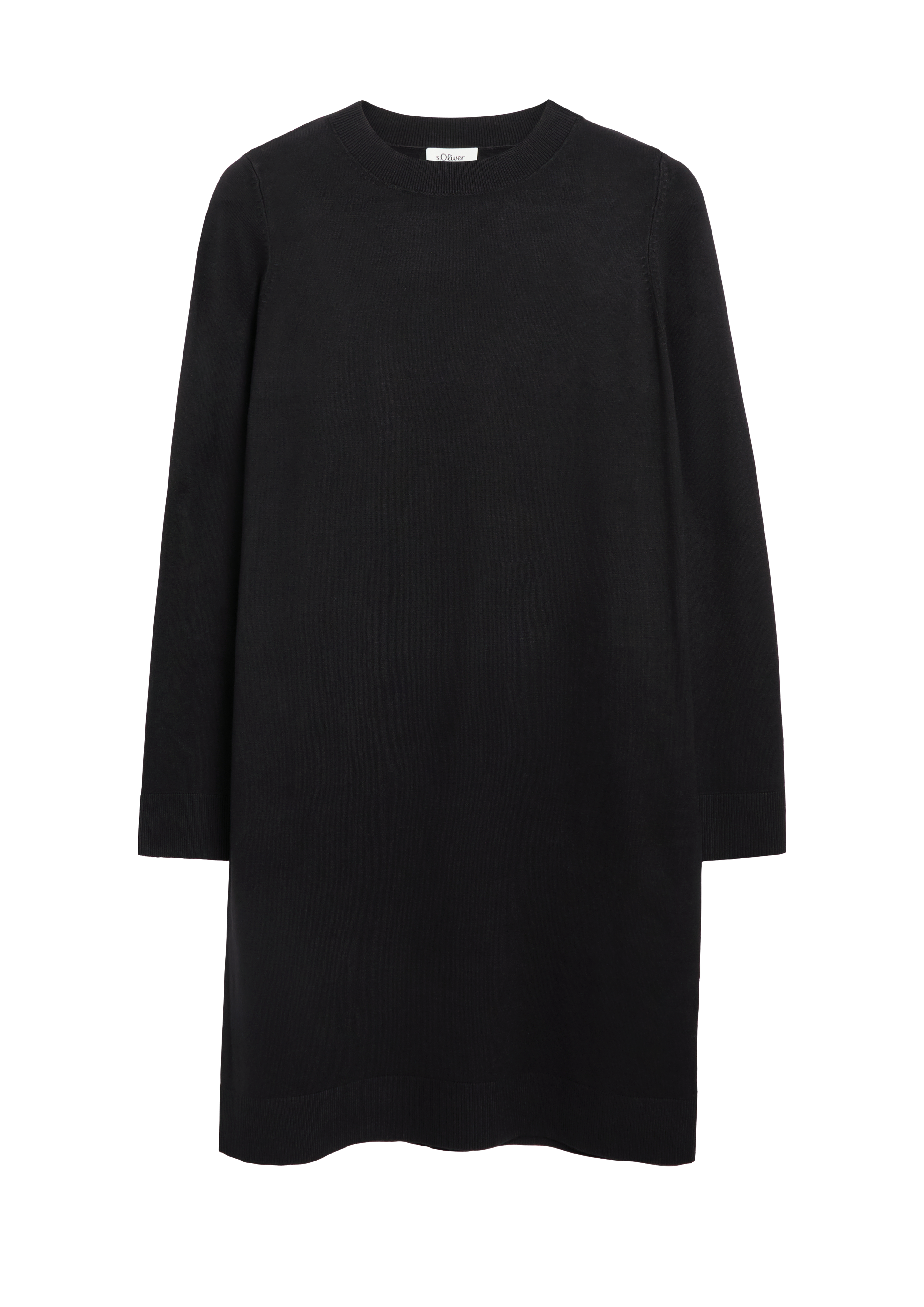 Gebreide jurk van een viscose-mix