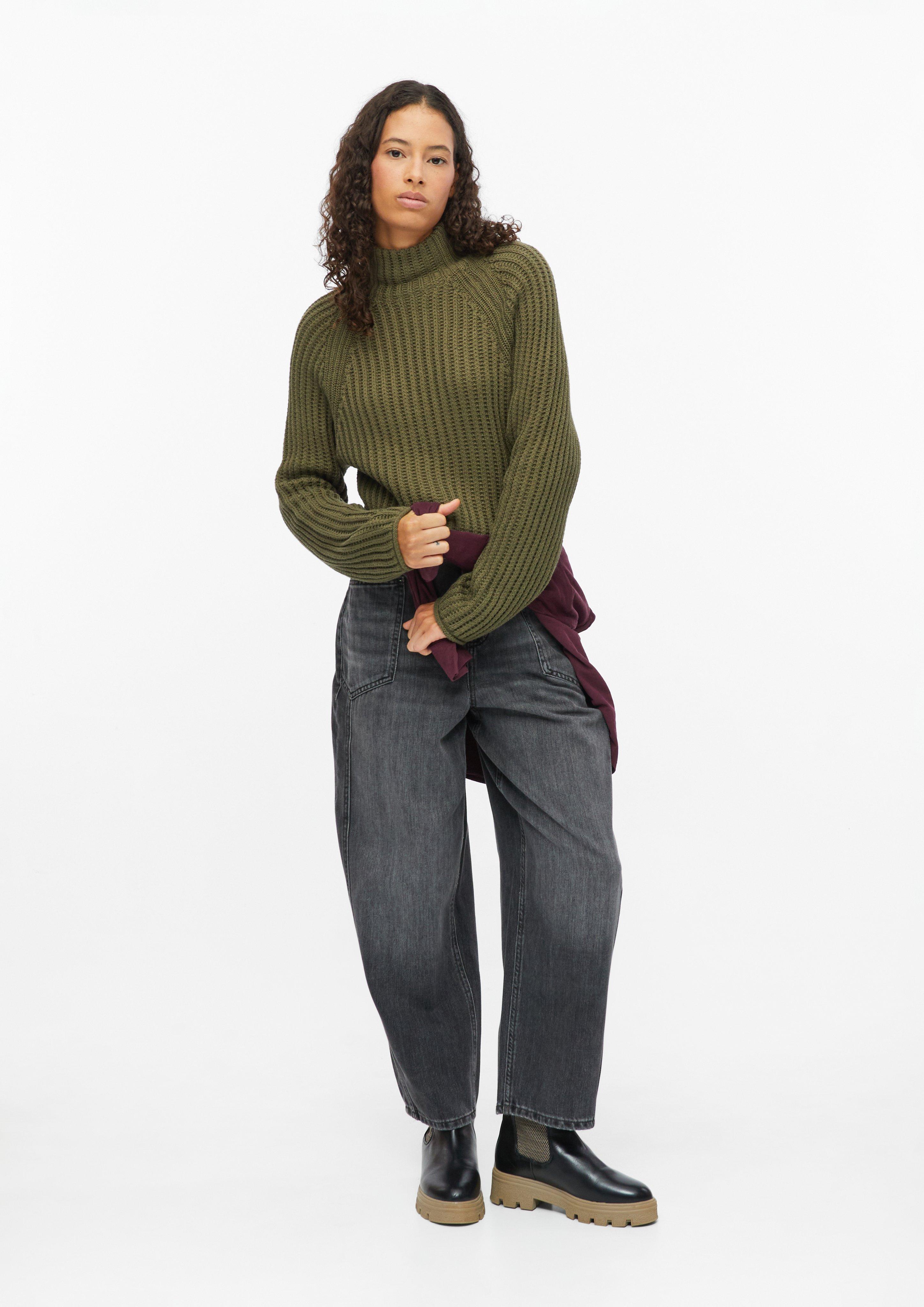 Sweter z dzianiny w kolorze oliwkowy od s.Oliver