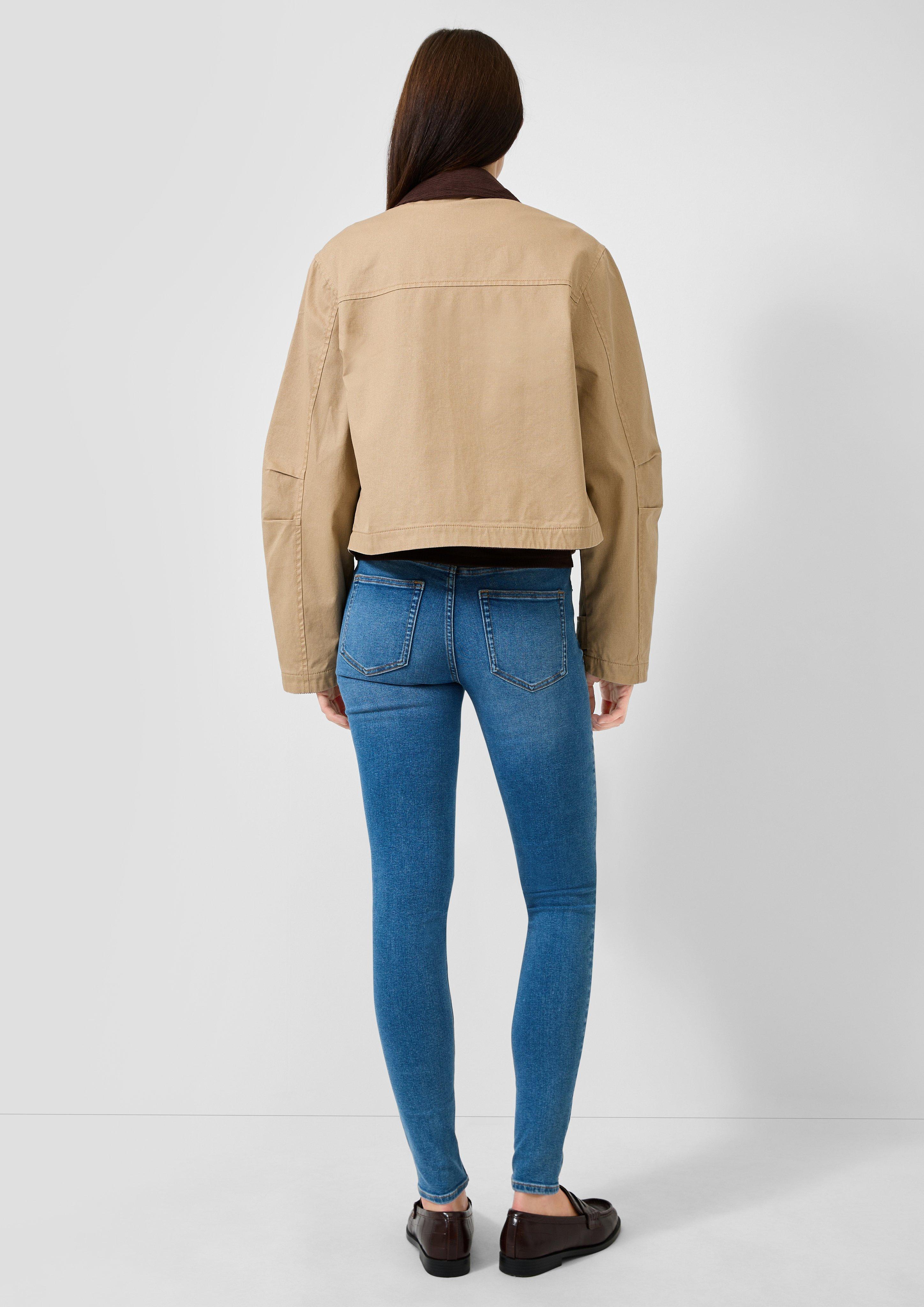 Dámy Džíny Sadie / Mid Rise / Skinny Leg v barvě modrá od QS