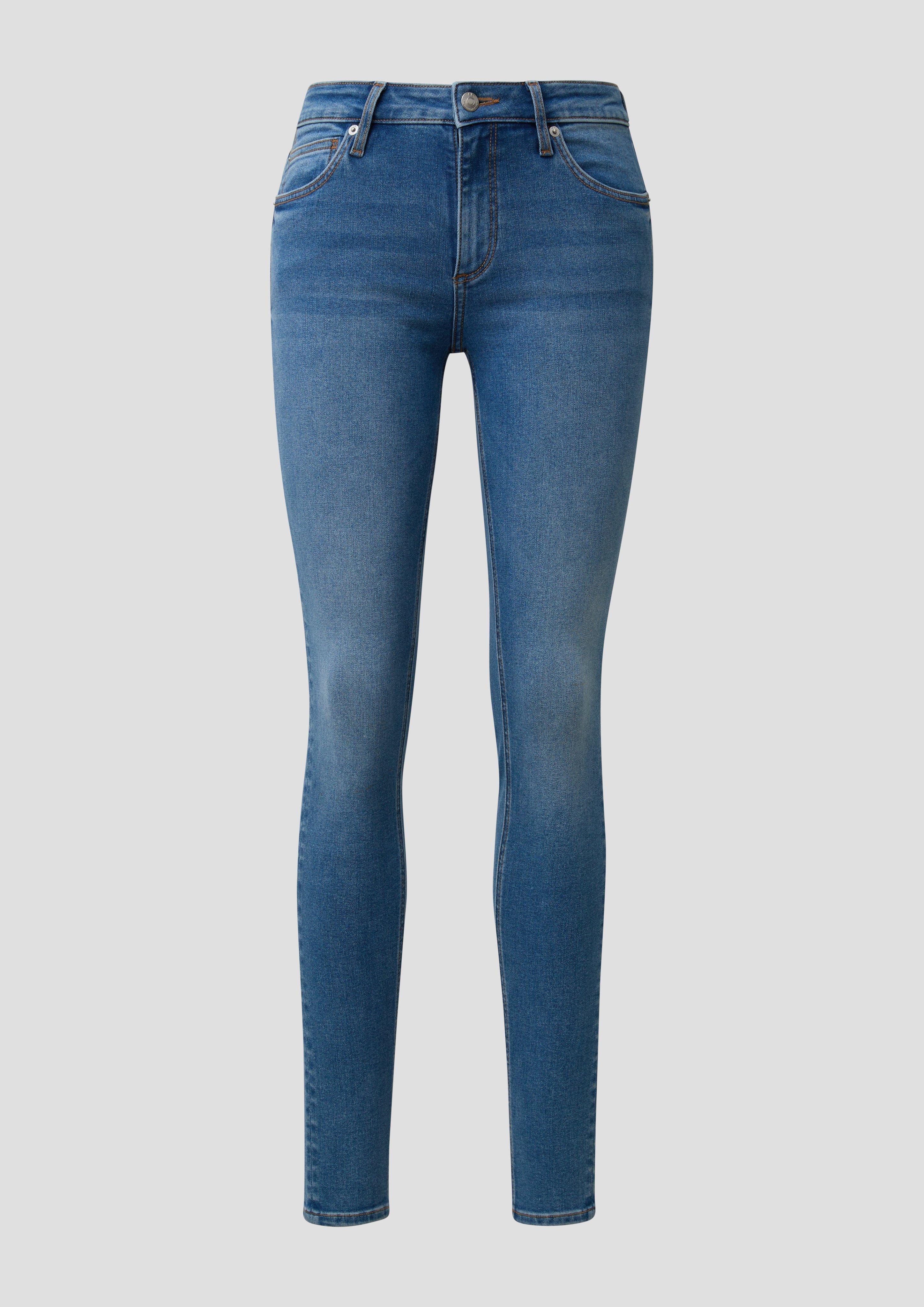 Dámy Džíny Sadie / Mid Rise / Skinny Leg v barvě modrá od QS