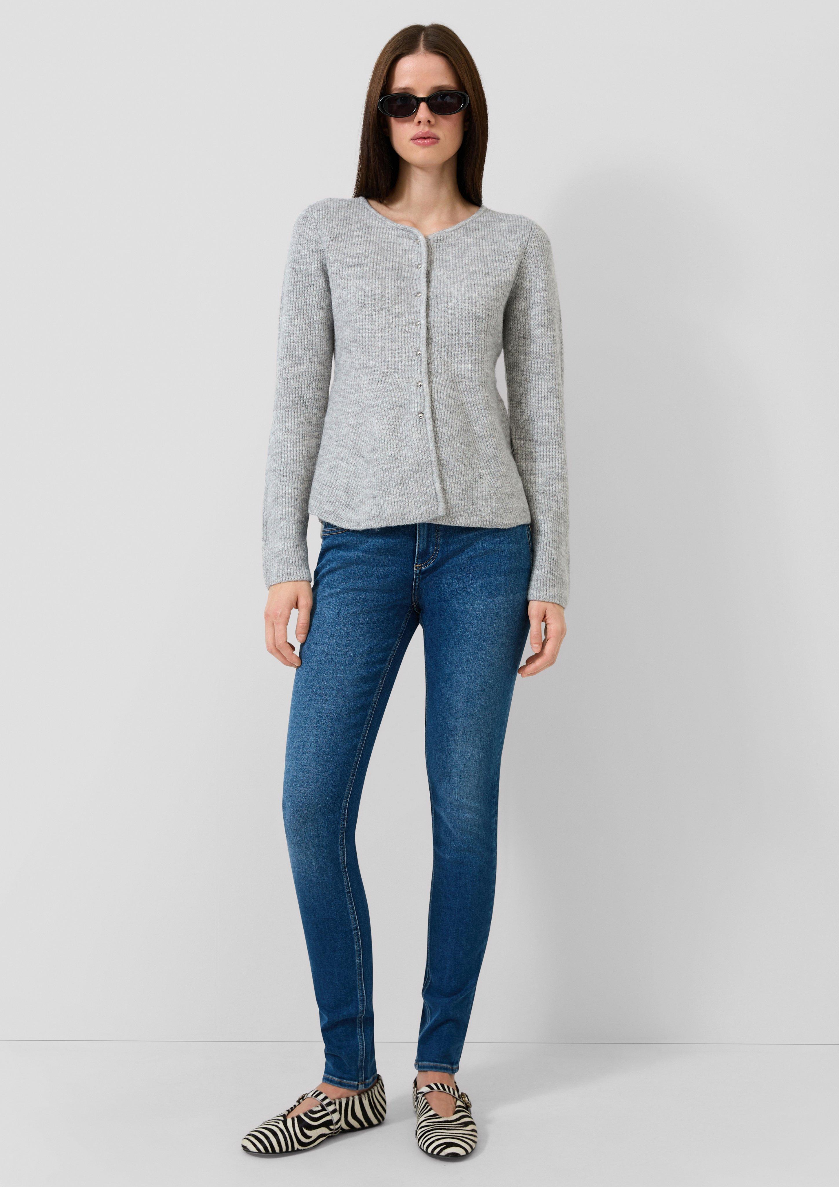 Dámy Džíny Sadie / Mid Rise / Skinny Leg v barvě modrá od QS