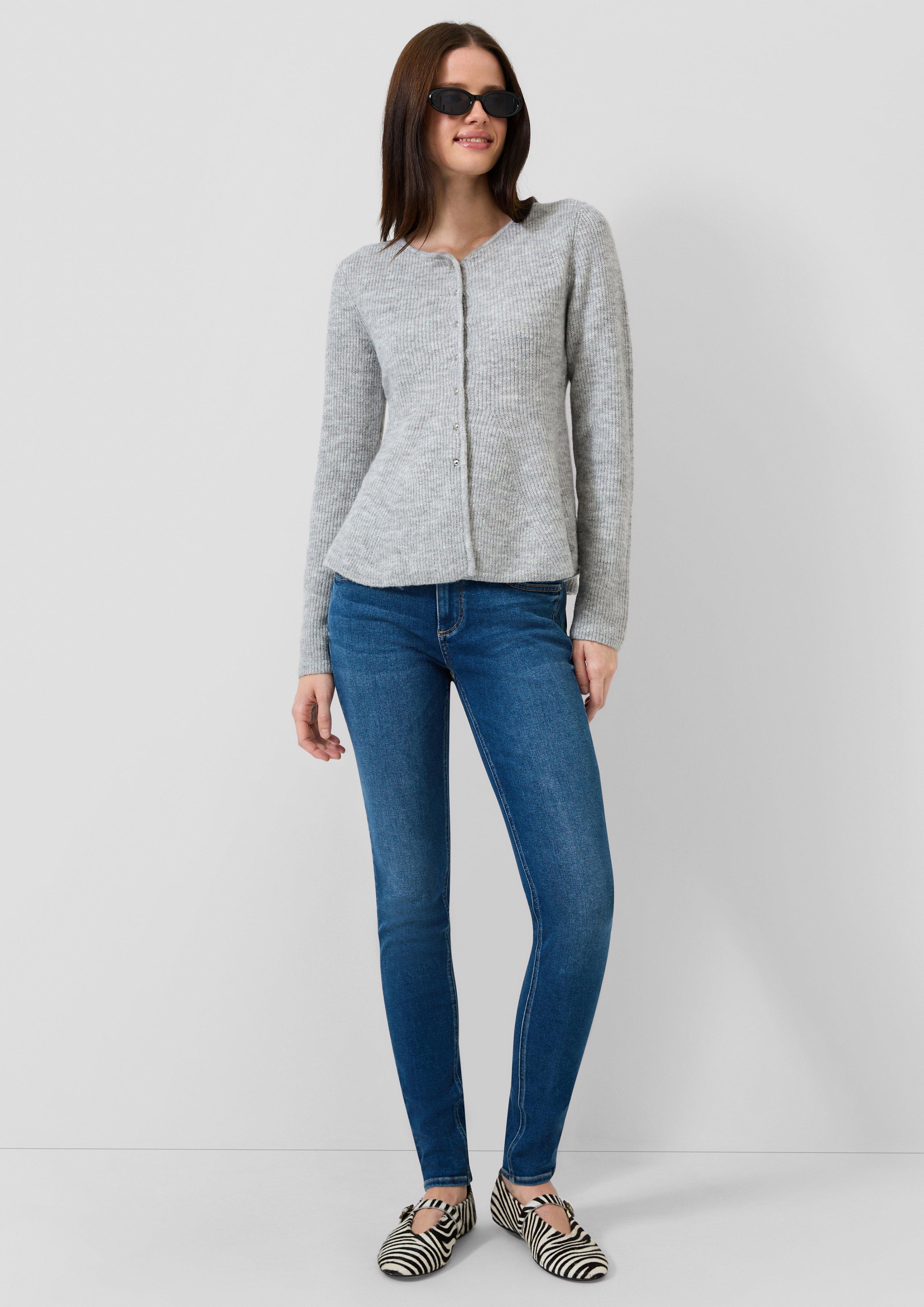 Dámy Džíny Sadie / Mid Rise / Skinny Leg v barvě modrá od QS