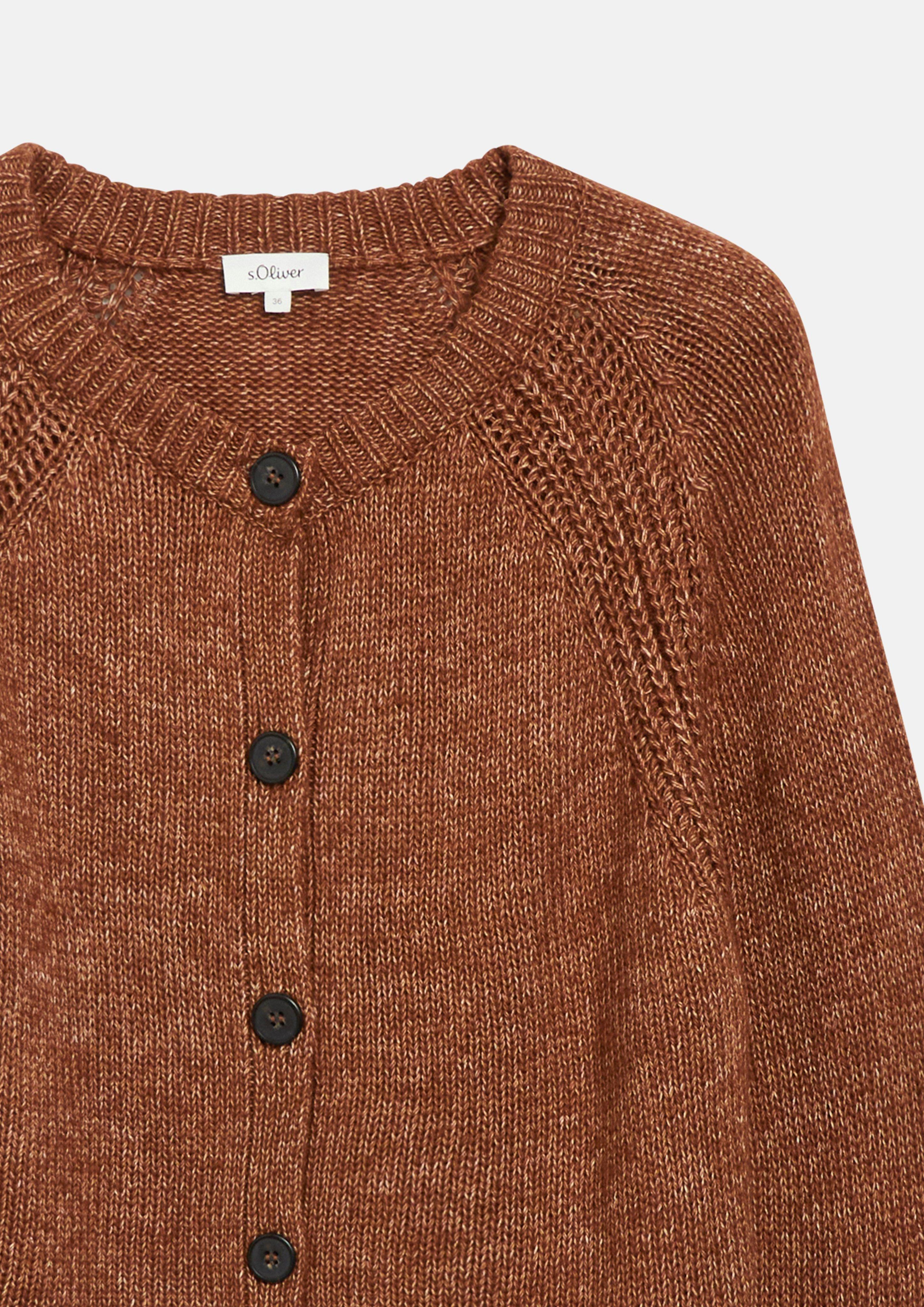 Femmes Veste en tricot en orange de s.Oliver