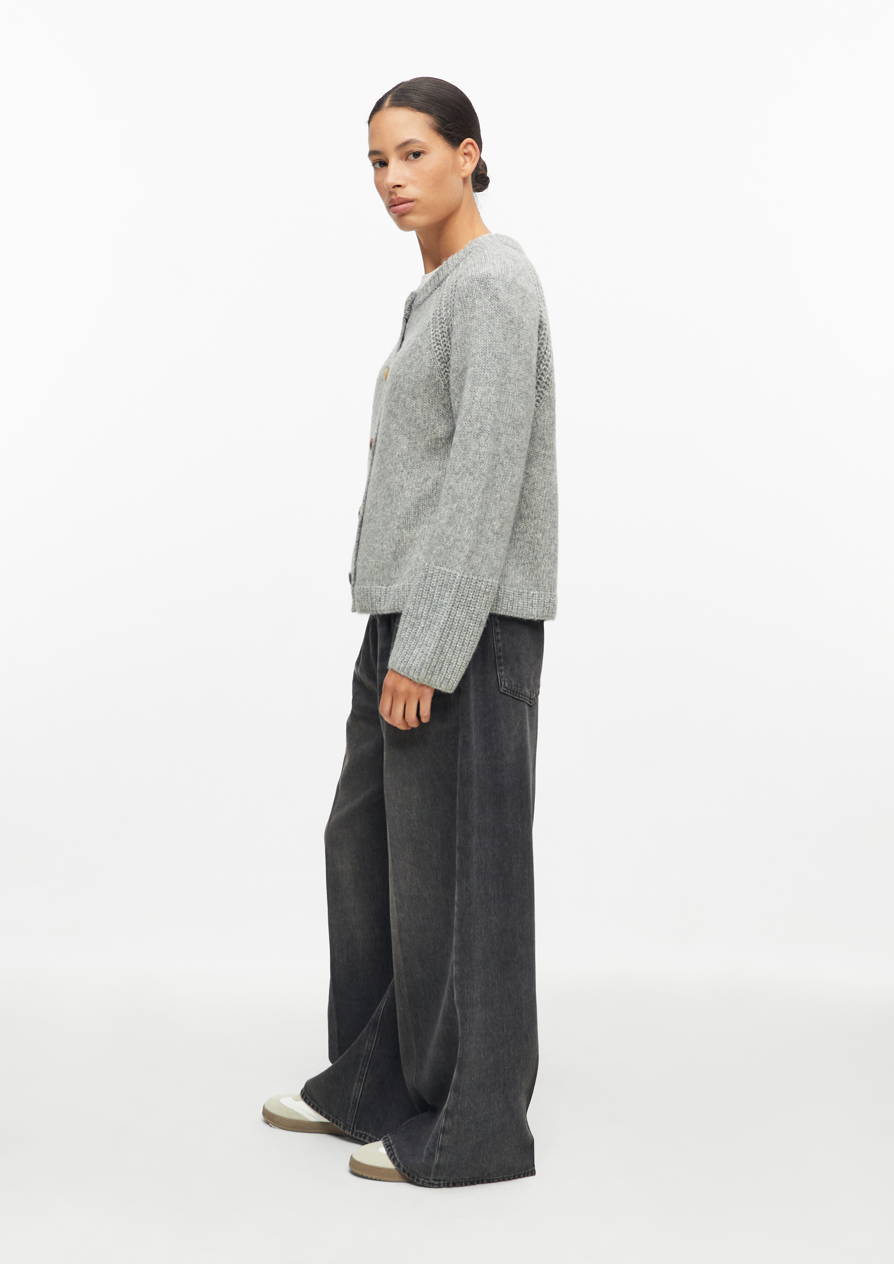 Femmes Veste en tricot en gris de s.Oliver