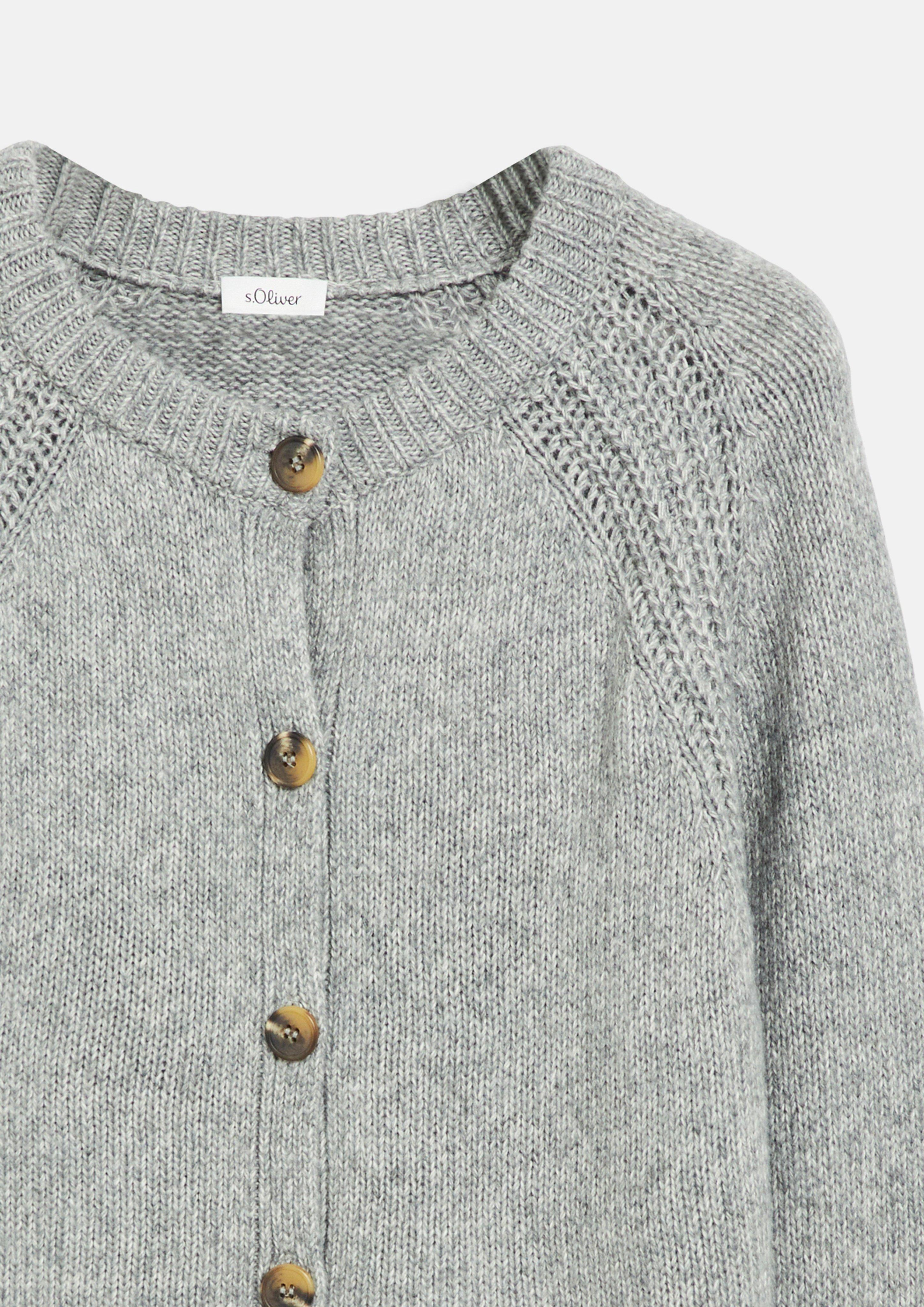 Femmes Veste en tricot en gris de s.Oliver