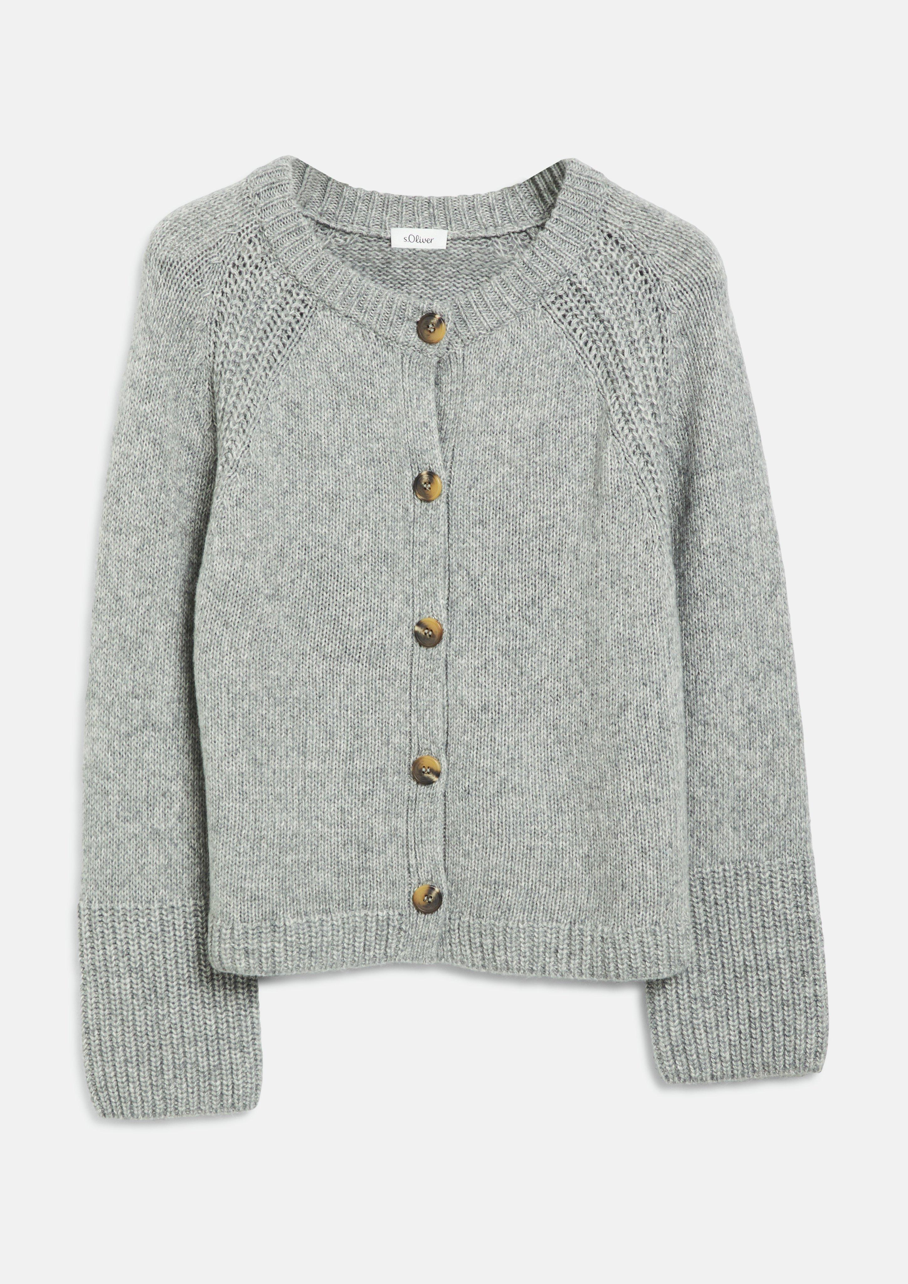 Femmes Veste en tricot en gris de s.Oliver