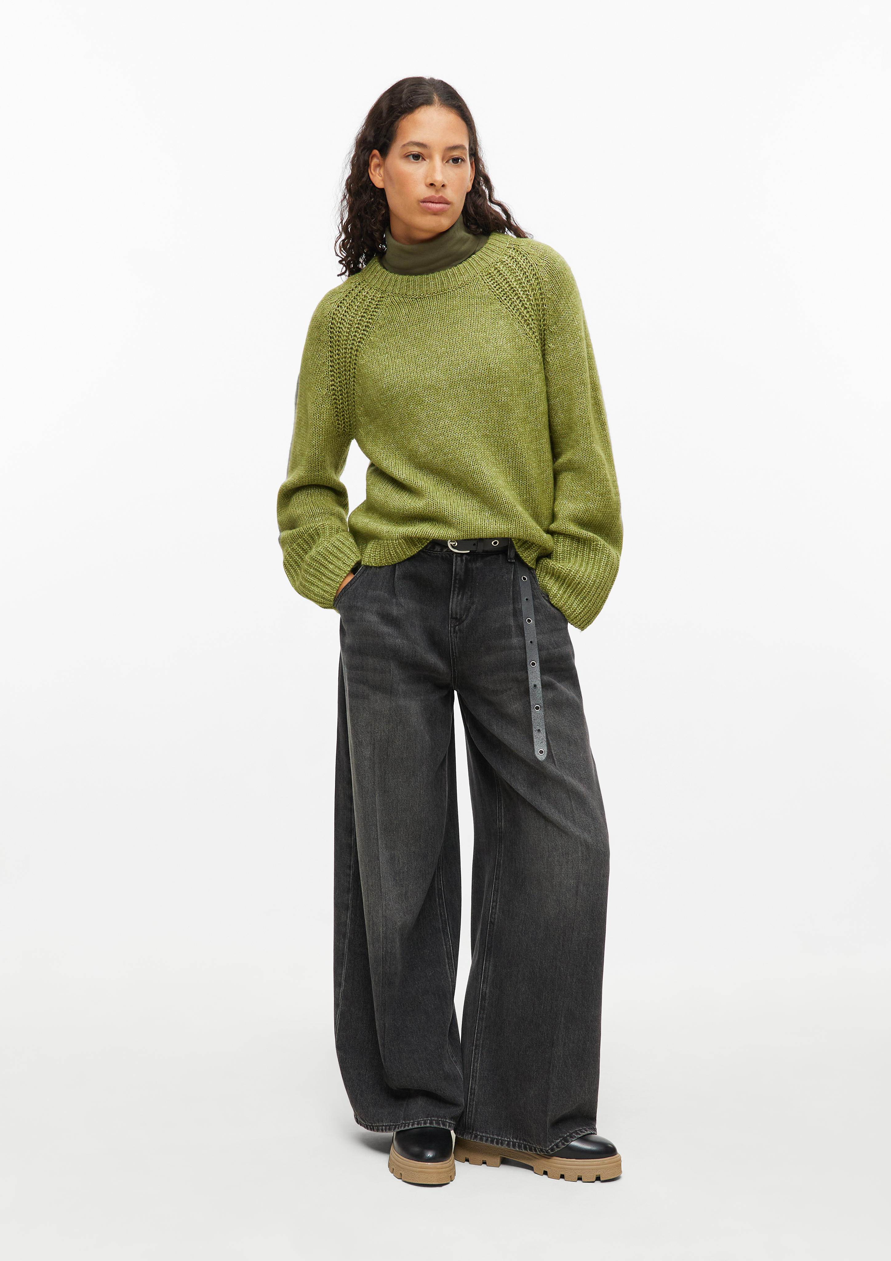 Femmes Pull en tricot en vert de s.Oliver
