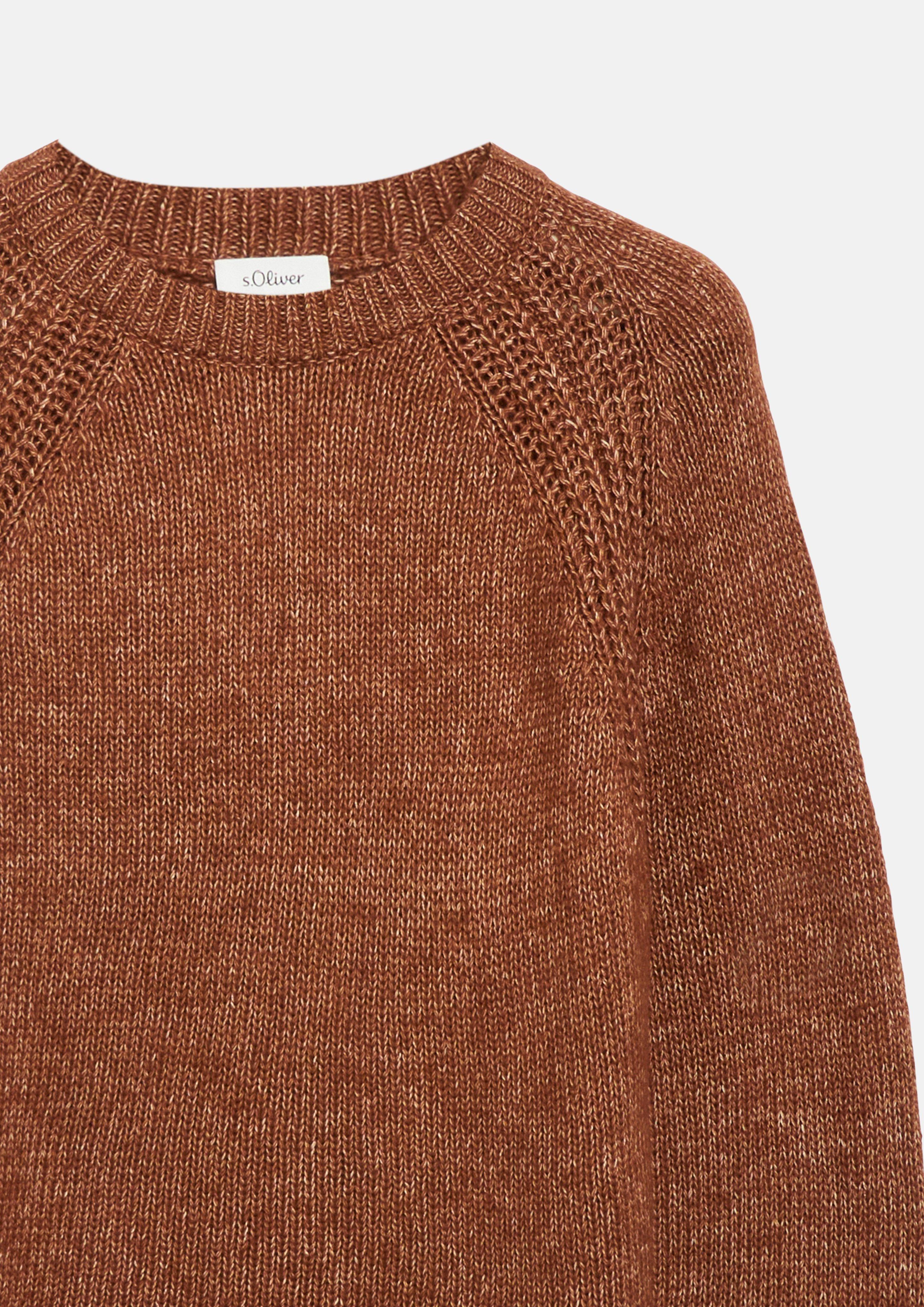 Femmes Pull en tricot en orange de s.Oliver