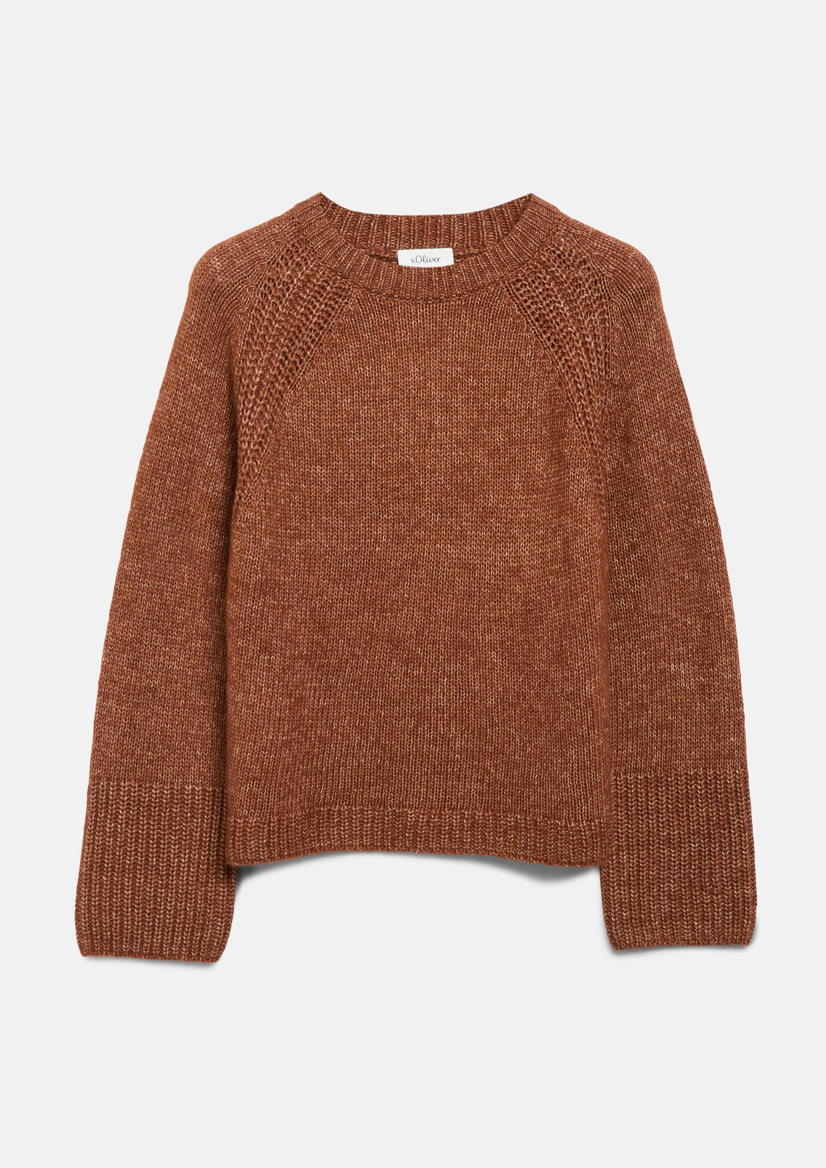 Femmes Pull en tricot en orange de s.Oliver